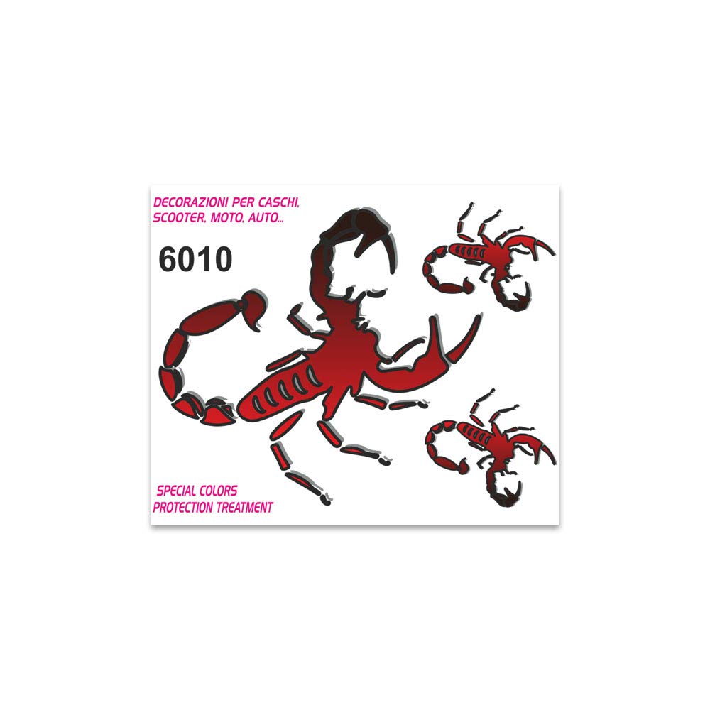 4R Quattroerre.it - 6010 - Aufkleber Sticker Skorpion 10 x 12 cm von 4R Quattroerre.it