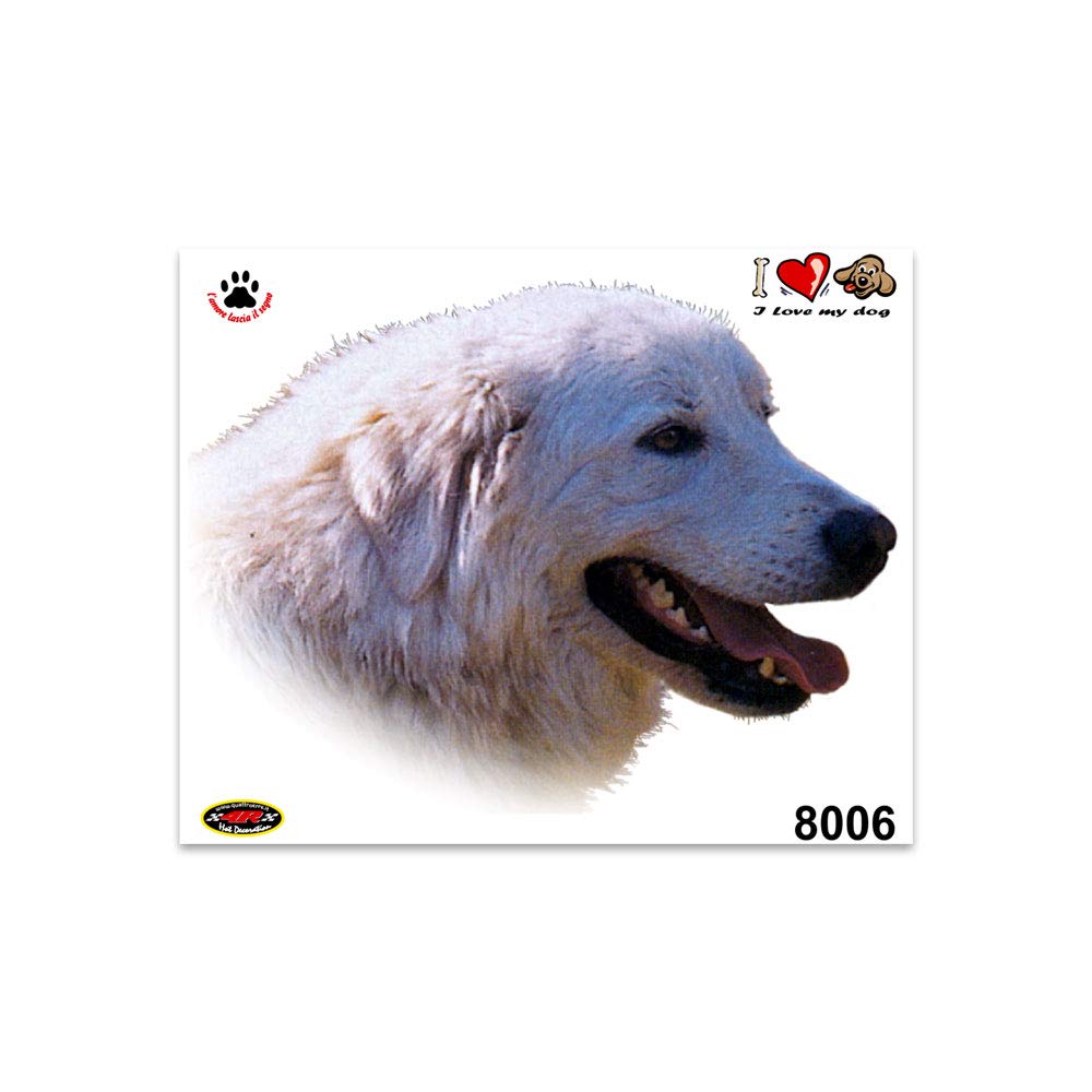 4R Quattroerre.it 8006 Sticker Aufkleber Hund Maremmano, 13.5 x 16 cm von 4R Quattroerre.it