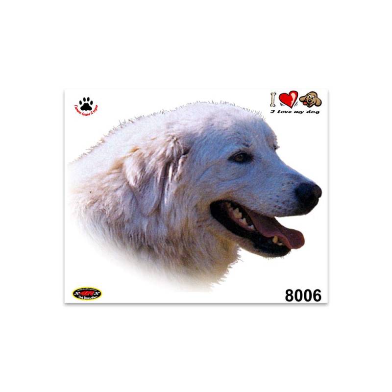 4R Quattroerre.it 8006 Sticker Aufkleber Hund Maremmano, 13.5 x 16 cm von 4R Quattroerre.it