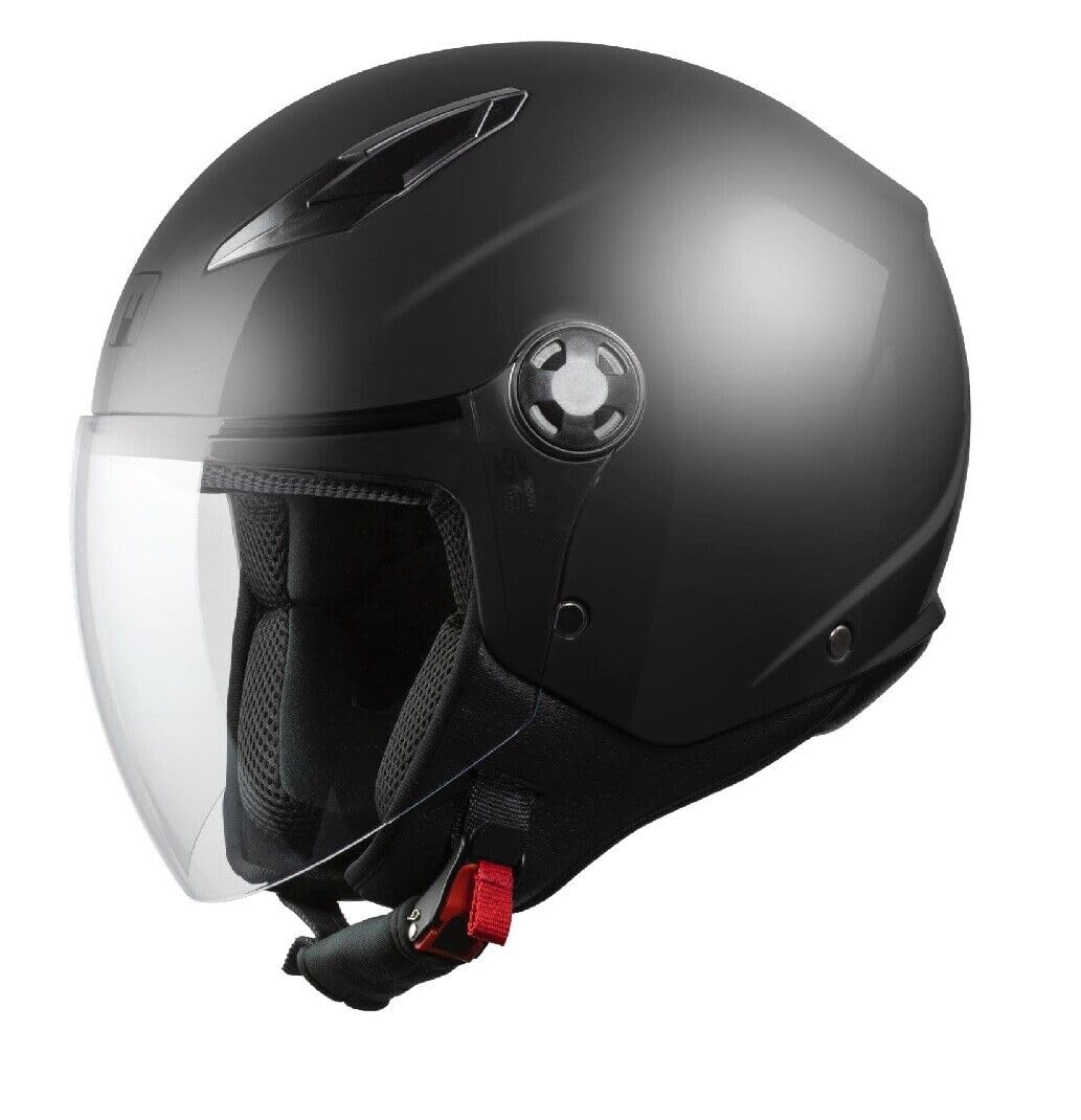 MPH Star Jet Helm Farbe Schwarz für Motorrad oder Roller zugelassen ECE 22-06 (M) von 4moto