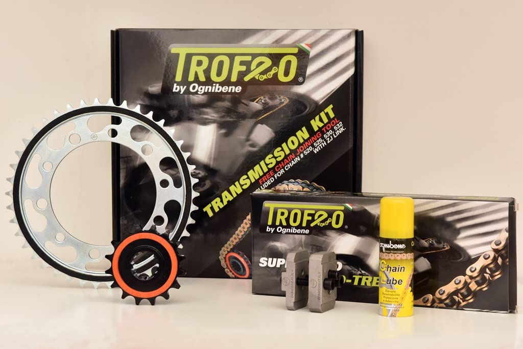 Professioneller Kettensatz Trofeo kompatibel mit Bonneville 865 2005-2006 - 2007-2008 von 4moto