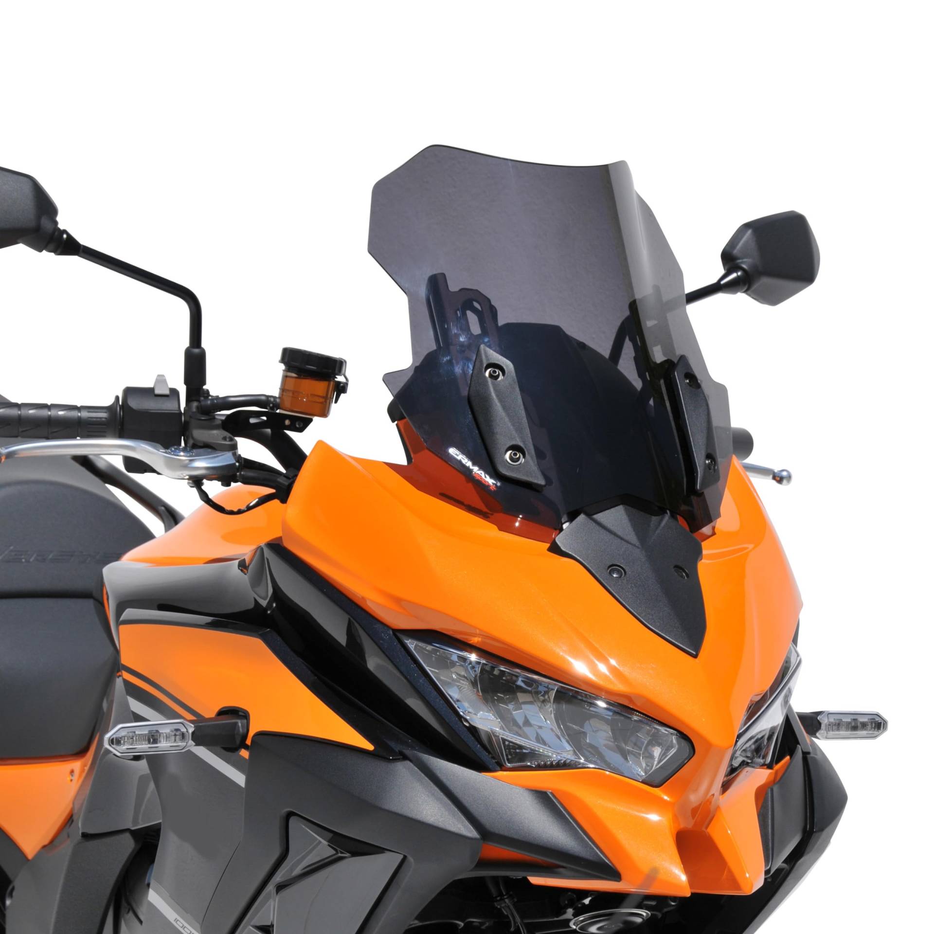 Windschild Sport (35 cm au centre - 40 cm au plus breit) kompatibel mit Versys 1000 2019-2023 Grau hergestellt von Ermax von 4moto