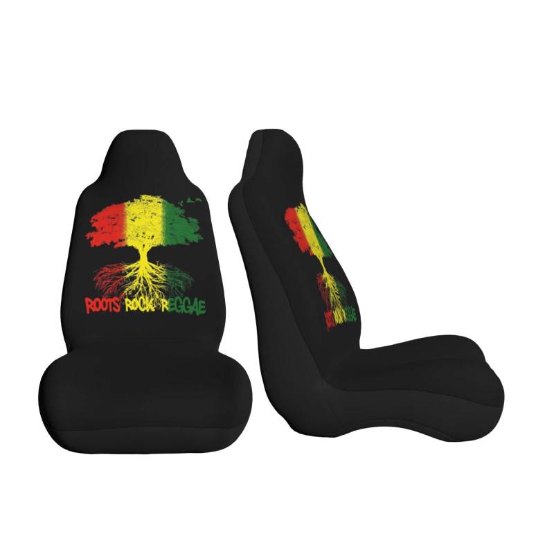 550 Auto Sitzbezüge Baum Im Rastafari-Reggae-Rasta-Stil Universal Sitzbezüge Polyester Schonbezüge Autositz Für Fahrersitz Einzelsitz Haustier 2Er Set von 550