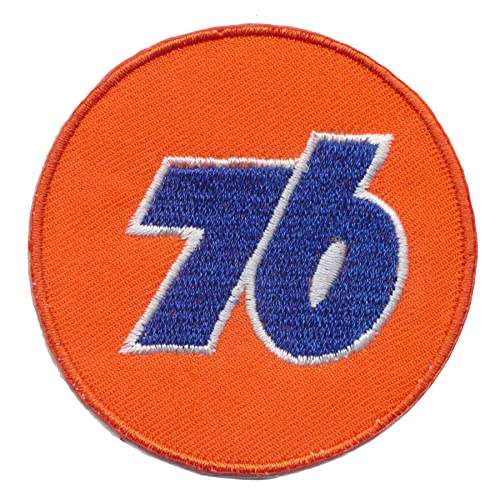 Patch 76 Gasoline Aufnäher Racing Oil Motoröl Motorsport BLITZVERSAND von 76Oils