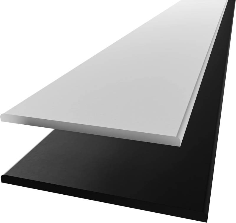 A+H Rammschutz Kantenschutz Wandschutz Schutzleiste (2000x192x20mm, Schwarz) von A+H Kunststoffe