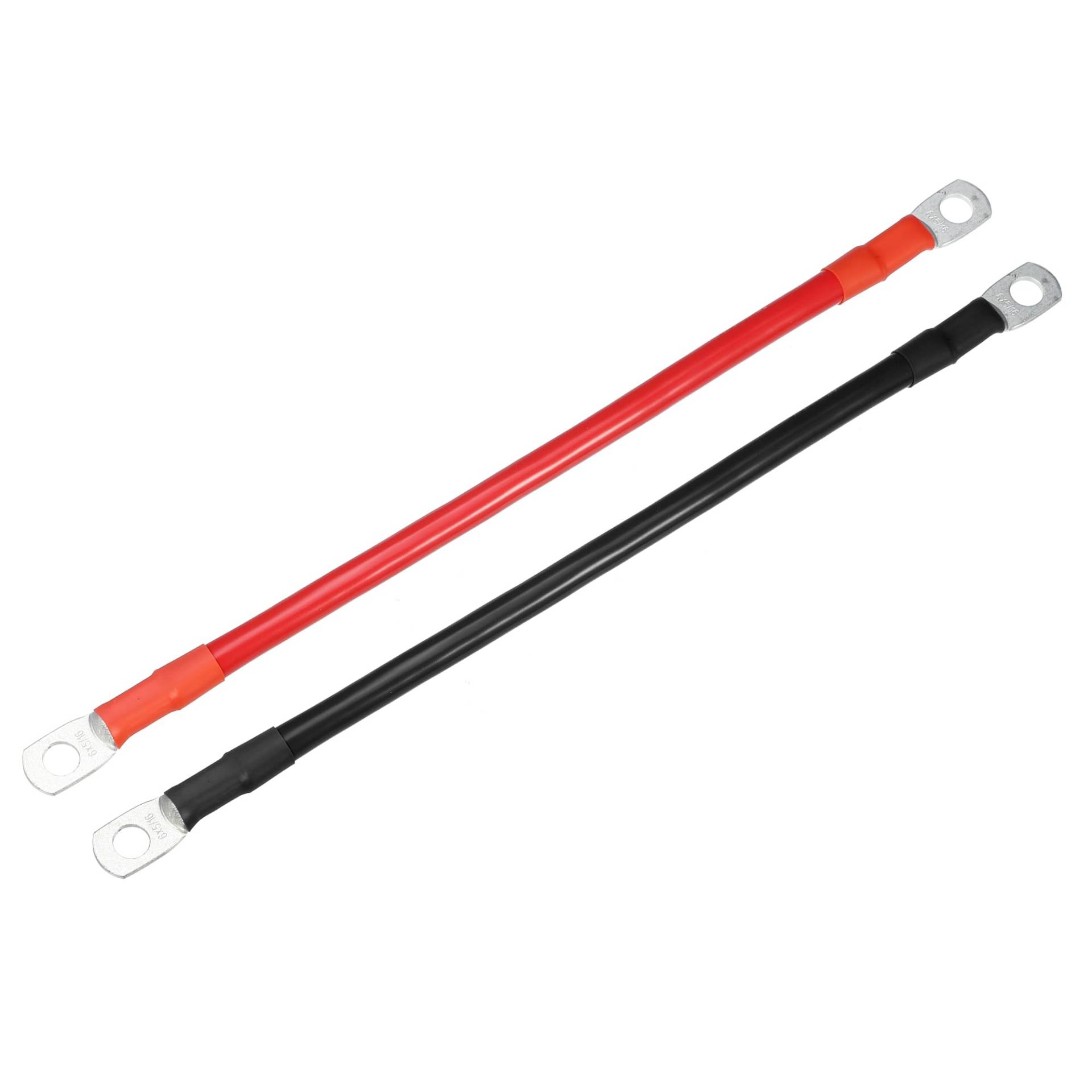 A ABSOPRO 1 Paar Auto Batterie Wechselrichter Kabel 6 AWG 9" 5/16" Schwarz Rot von A ABSOPRO