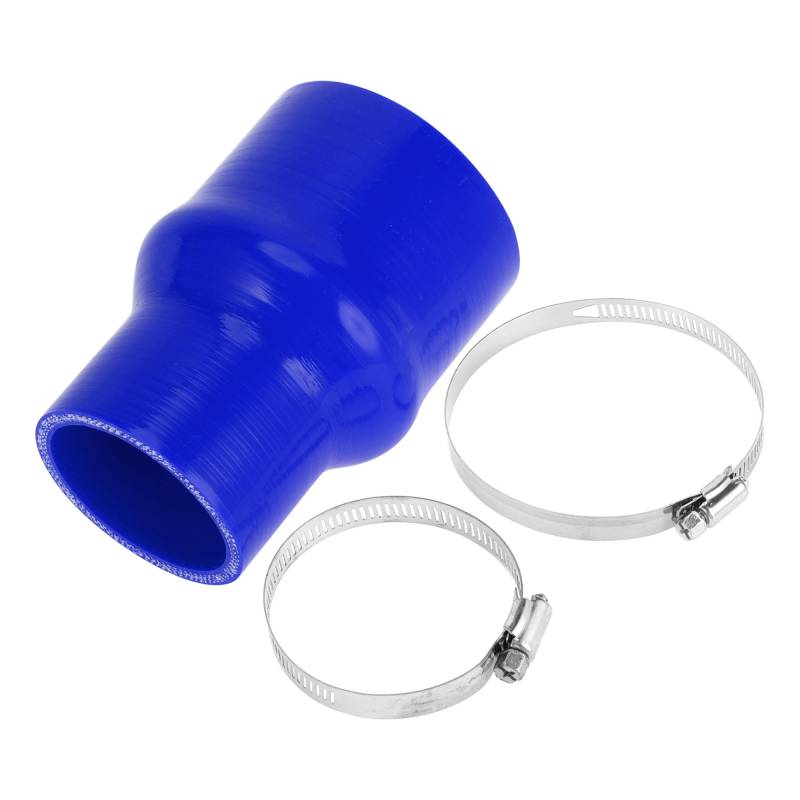 A ABSOPRO 1 Set 60mm/2.36"-80mm/3.15" 127mm/5" Länge Blau Autosilikonschlauch mit Schellen Hump Schlauch Kühlmittelschlauch Universal von A ABSOPRO