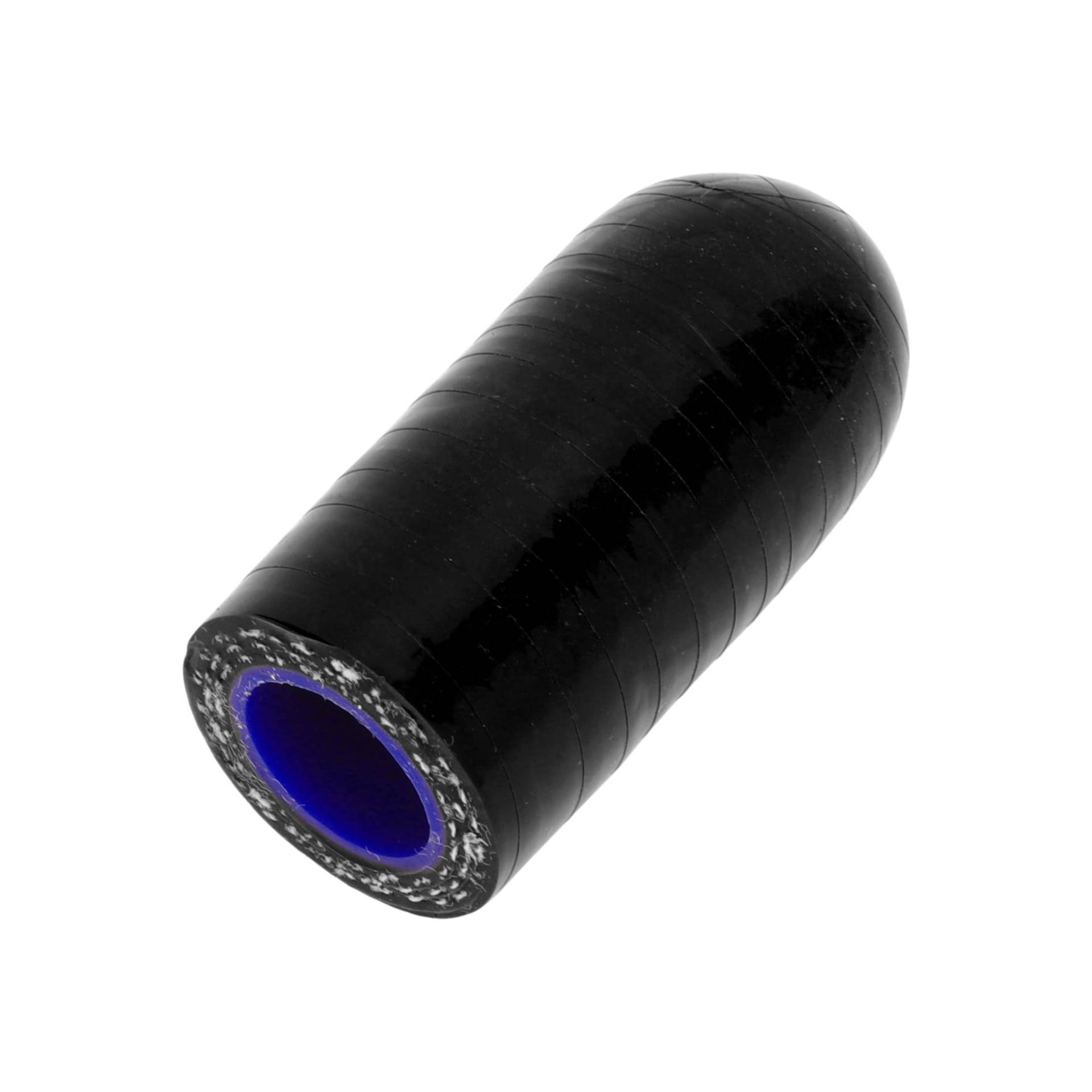 A ABSOPRO 1 Stück 30mm Länge 12mm/0,47" ID Schwarz Blau Auto Silikon Gummischlauch Endkappe Silikon Verstärkte Blindkappe für Bypass-Rohr Universal von A ABSOPRO