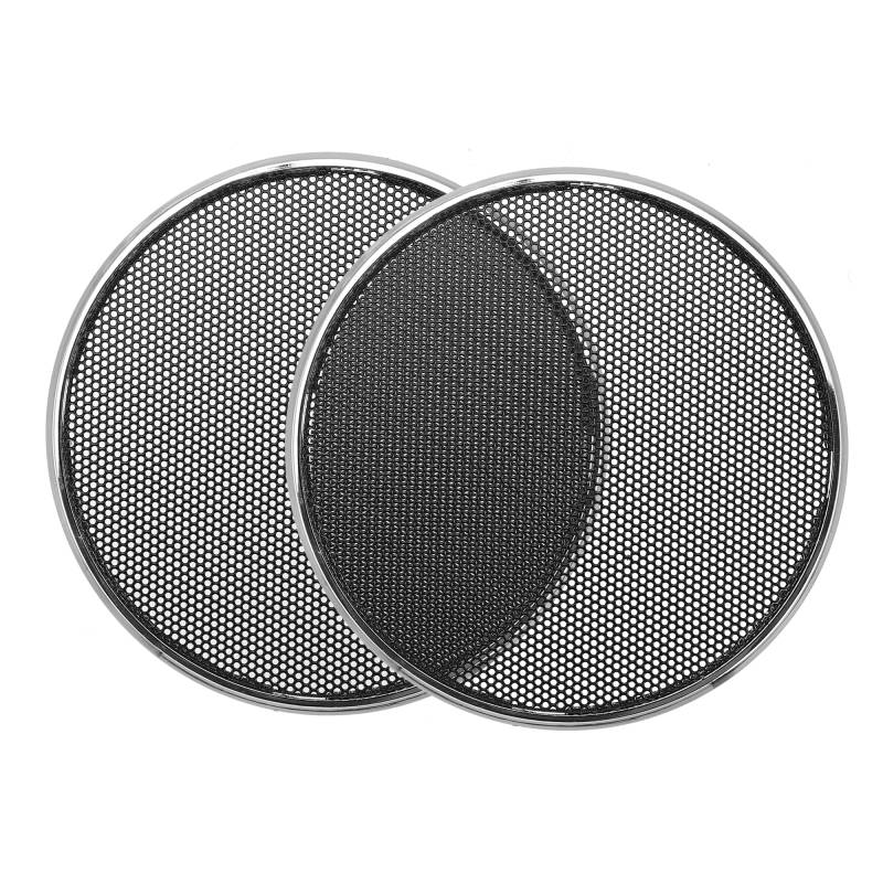 A ABSOPRO 2 Stück Auto Audio Lautsprecher Grill Abdeckung Mesh Woofer Guard Silber 4.13" von A ABSOPRO