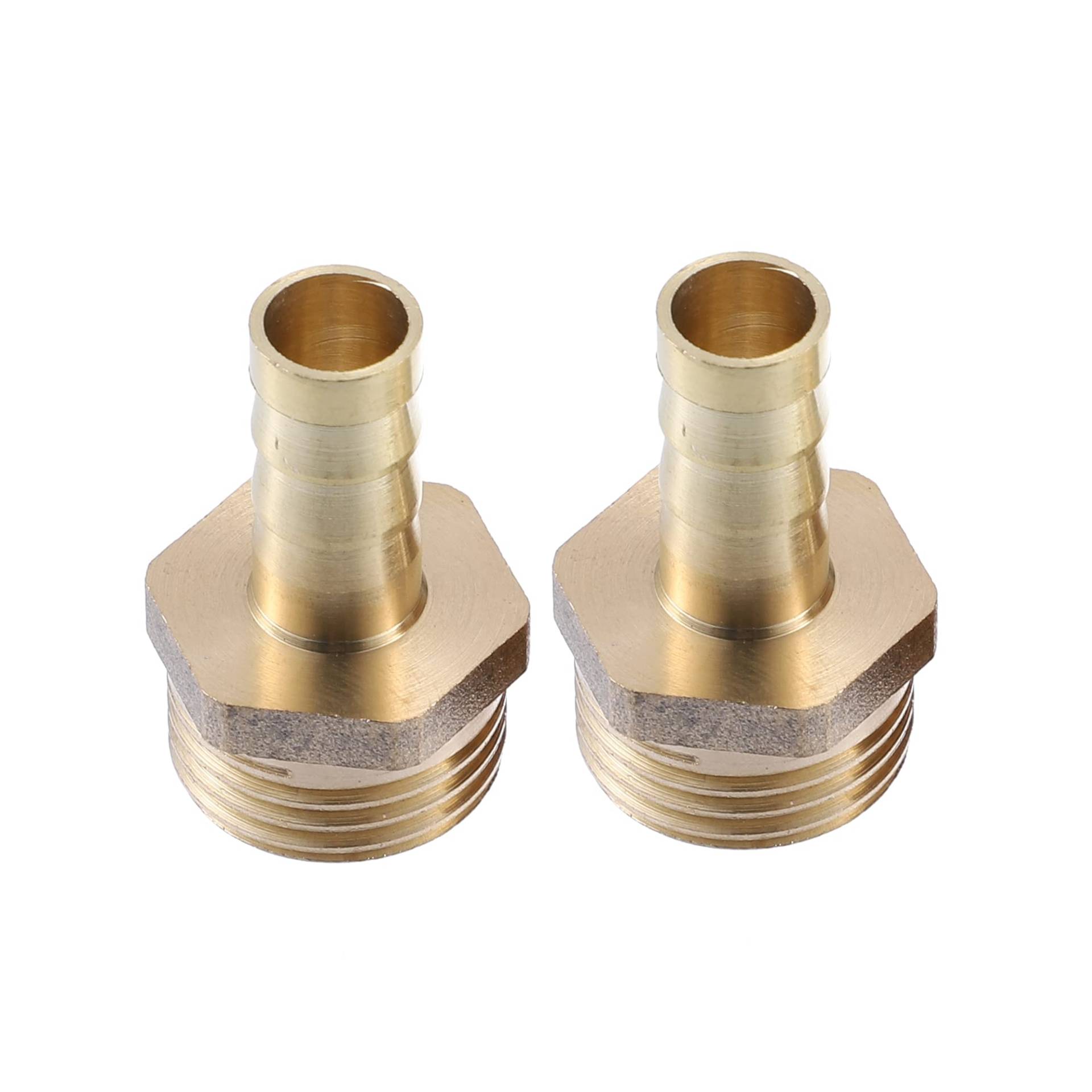 A ABSOPRO 2 Stück Schlauchtülle aus Messing Schlauchanschluss 1/2 Zoll Außengewinde Stecker Adapter 10mm von A ABSOPRO