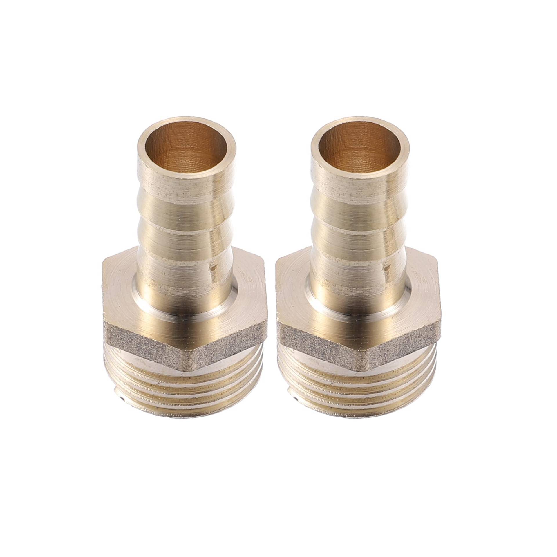 A ABSOPRO 2 Stück Schlauchtülle aus Messing Schlauchanschluss 1/2 Zoll Außengewinde Stecker Adapter 12mm von A ABSOPRO