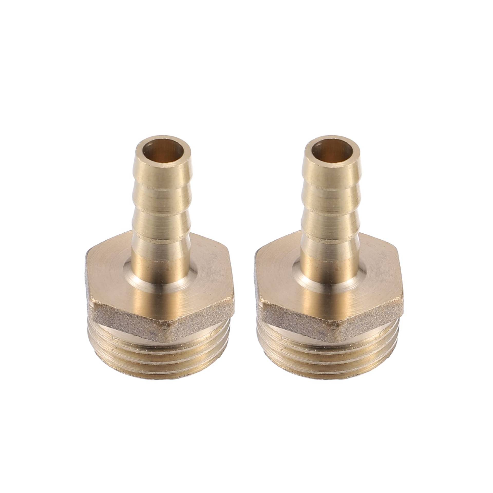 A ABSOPRO 2 Stück Schlauchtülle aus Messing Schlauchanschluss 1/2 Zoll Außengewinde Stecker Adapter 8mm von A ABSOPRO