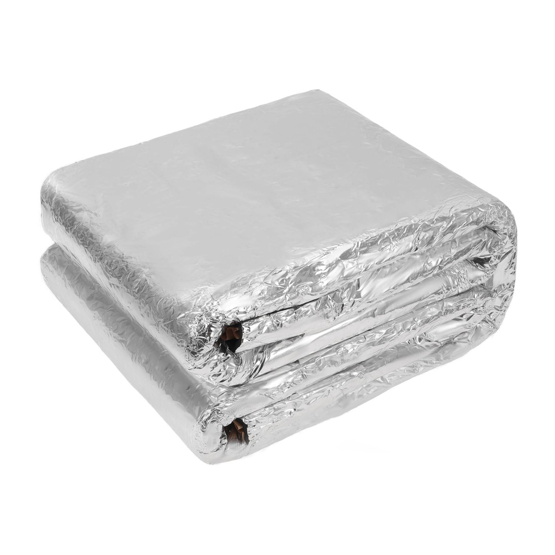 A ABSOPRO 394mil 10mm 0.91sqft Auto-Schalldämmmatte Aluminium-Hitzeschildmaterial Selbstklebend für Motorhaube Bootsmotorabdeckung 118,11"x39,37" Silberton von A ABSOPRO