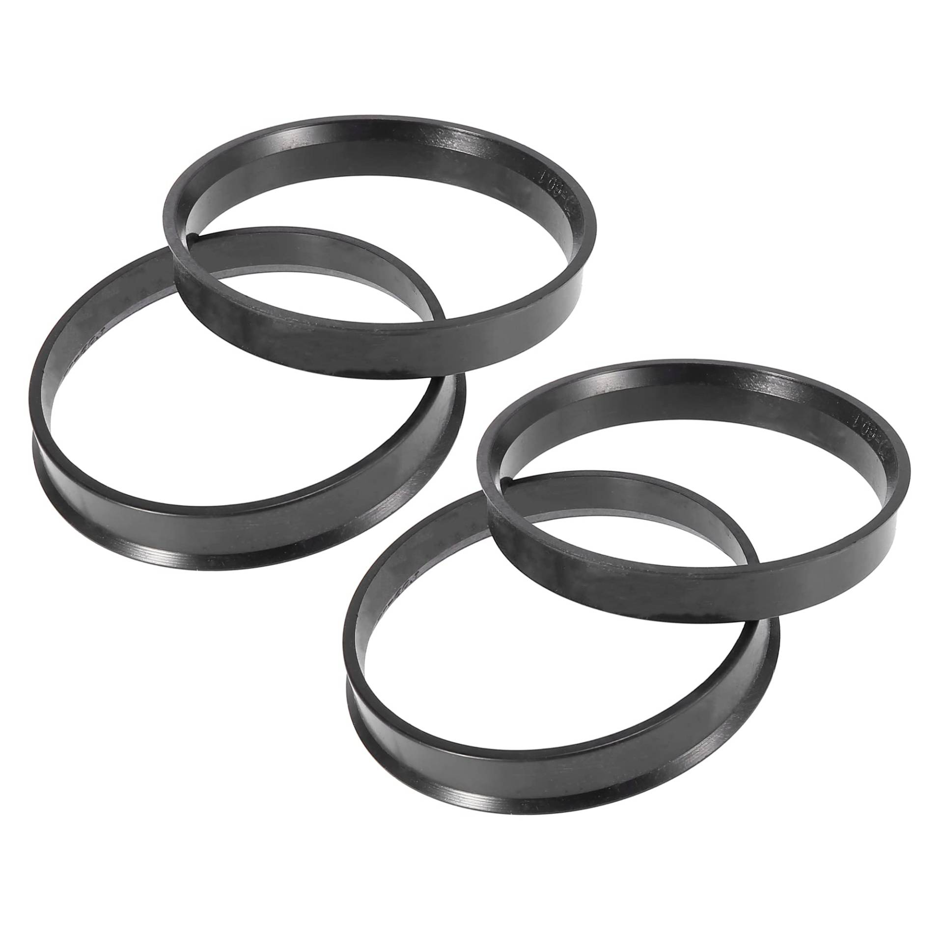 A ABSOPRO 4 Stück Naben Zentrierte Ringe 60.1mm bis 64.1mm Kunststoff Schwarz von A ABSOPRO