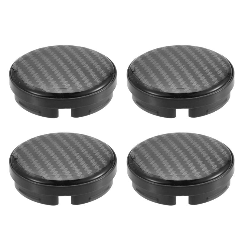 A ABSOPRO 4Stk 58mm 4 Klammern Auto Rad Kante Hub Mitte Kappen Cover Schwarz von A ABSOPRO