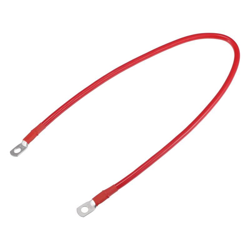 A ABSOPRO 6 AWG Batteriekabel Stärkeres 60cm 2FT 6 AWG Gauge Autobatterie-Inverter-Kabel mit 5/16-Zoll-Anschlüssen aus reinem Kupfer Rot von A ABSOPRO