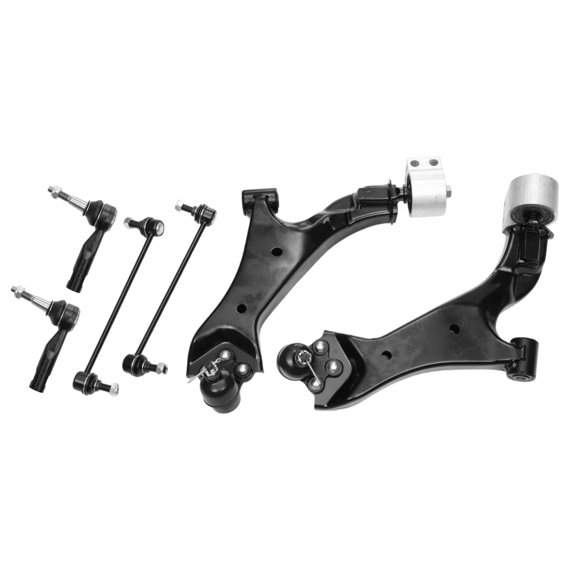 A ABSOPRO 6 Stück Vordere Aufhängung Kit Untere Querlenker Äußere Spurstange Vordere Stabilisator Link für Chevrolet Equinox für GMC Terrain Nr. 524157/524158/ES800640 von A ABSOPRO