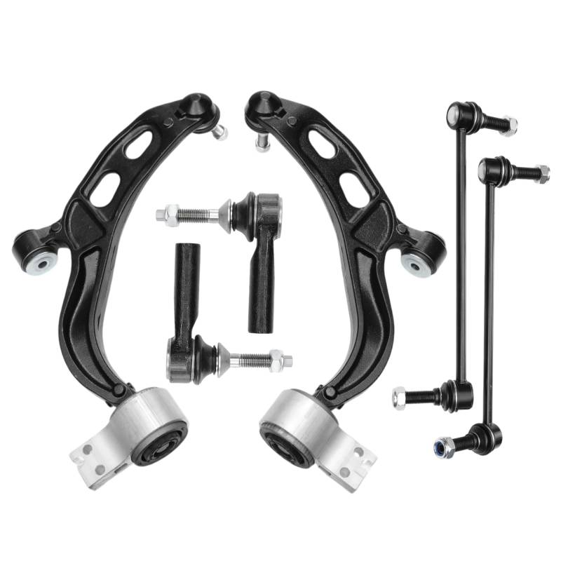 A ABSOPRO 6 Stück Vordere Aufhängung Kit Untere Querlenker Äußere Spurstange Vordere Stabilisator Link für Ford Flex 2010-2012 für Ford Taurus 2010-2012 von A ABSOPRO