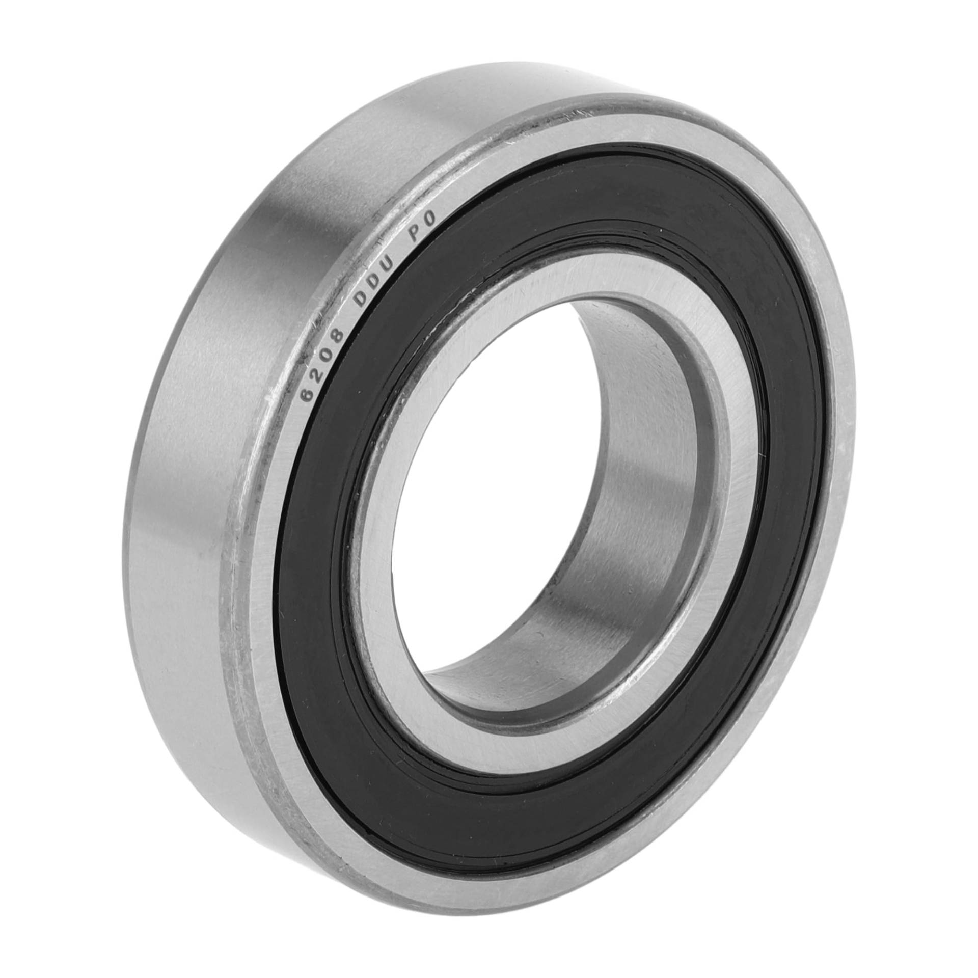 A ABSOPRO 6208DDU Rillenkugellager P0 40x80x18mm Geschmierte Lager Doppelgummilippe Schwarz Silberfarben Scooter Skateboard Rad von A ABSOPRO