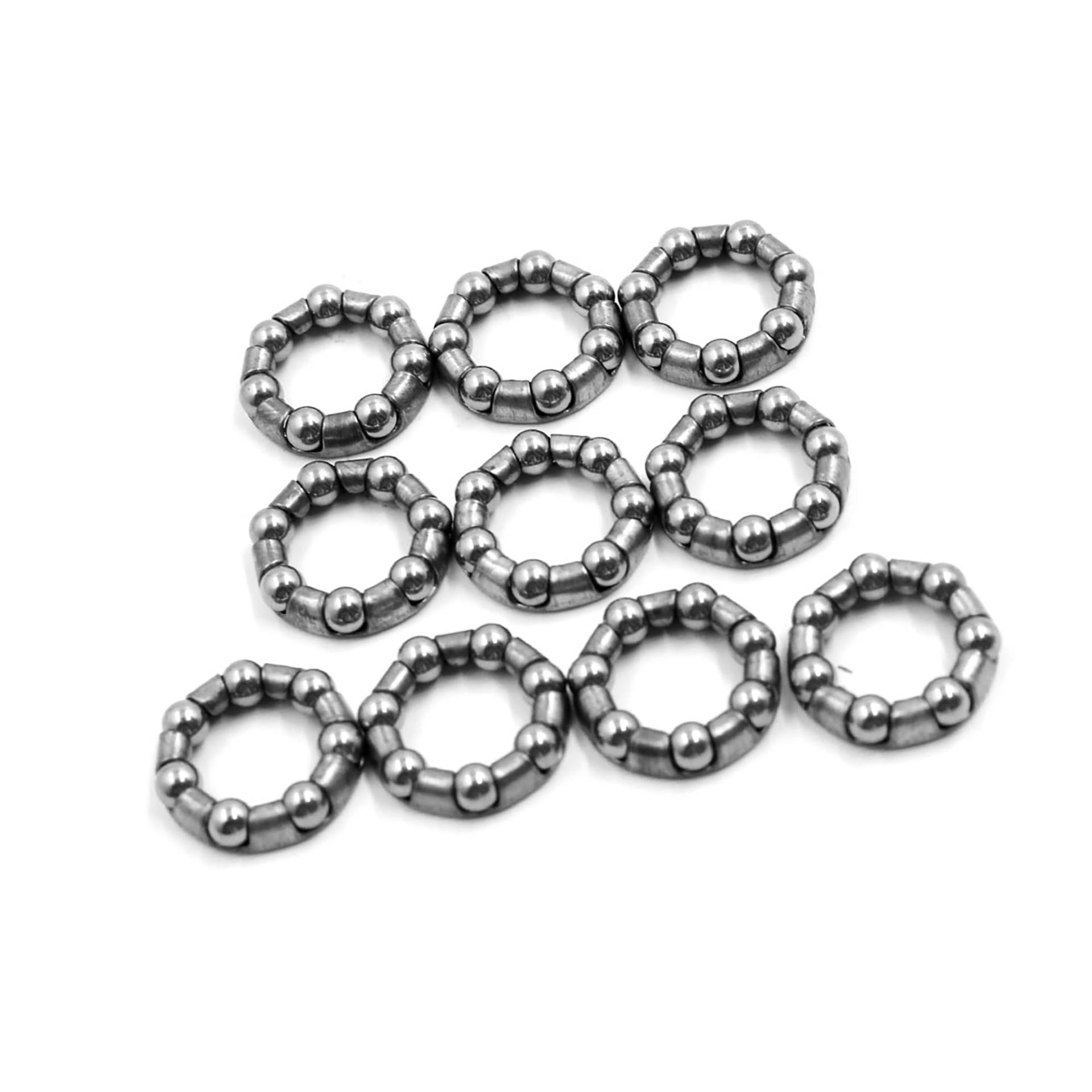 A ABSOPRO 7 Kugeln Fahrradachse Radkugellagerkäfig 12mm Halter (Set von 10) von A ABSOPRO