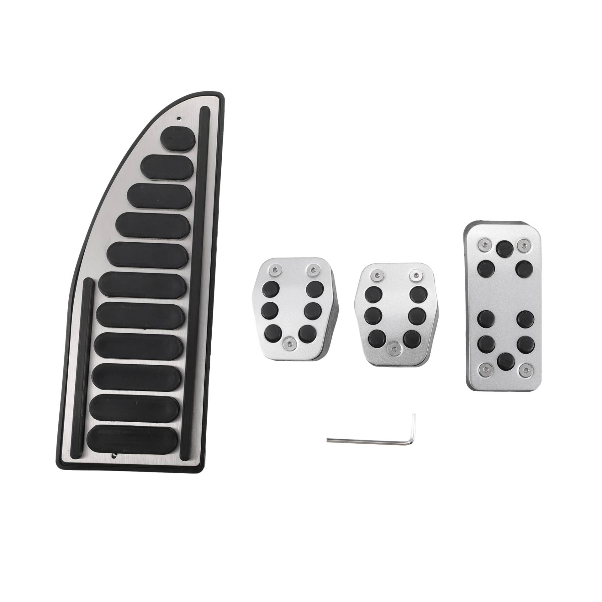 A ABSOPRO Auto Kraftstoff Bremsen Tote Pedal Abdeckung Set, für Ford Focus, Metall, 1 Set von A ABSOPRO