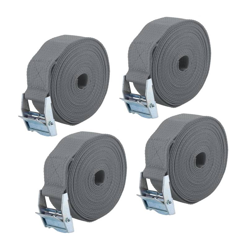 A ABSOPRO Cargo Fesseln Gurt Nylon Metall Grau (Set von 4) von A ABSOPRO