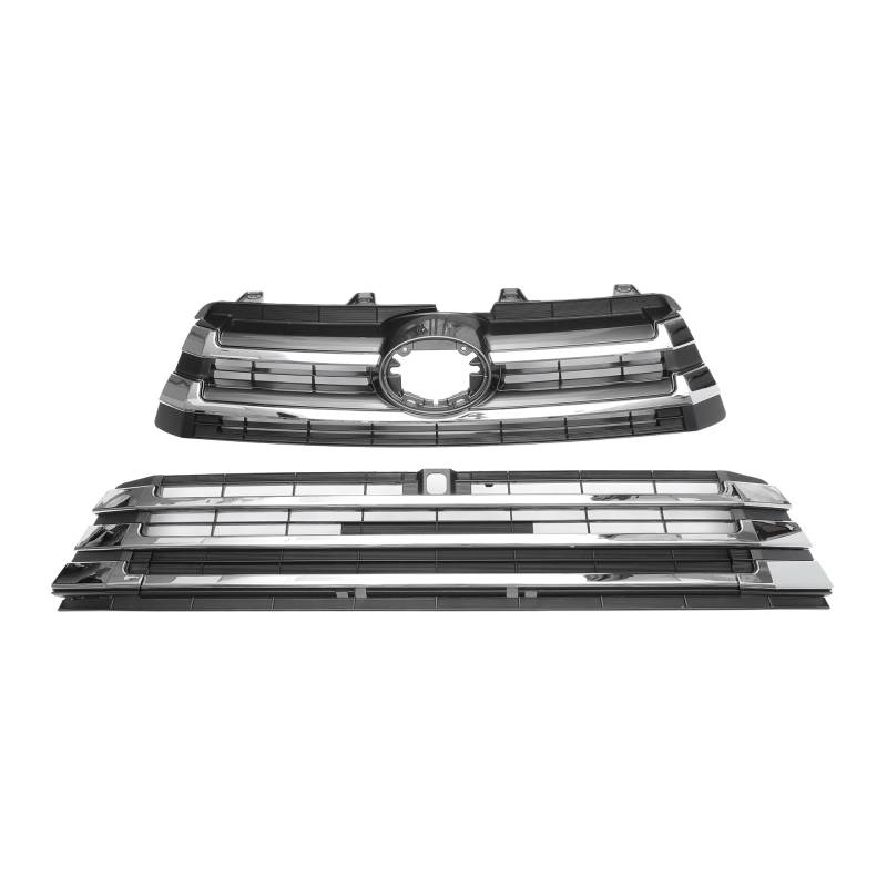 A ABSOPRO Front Upper Lower Hood Bumper Grille Grill Front Bumper Kidney Grille Grill für Toyota Corolla 2020-2022 2 Stück Schwarz von A ABSOPRO