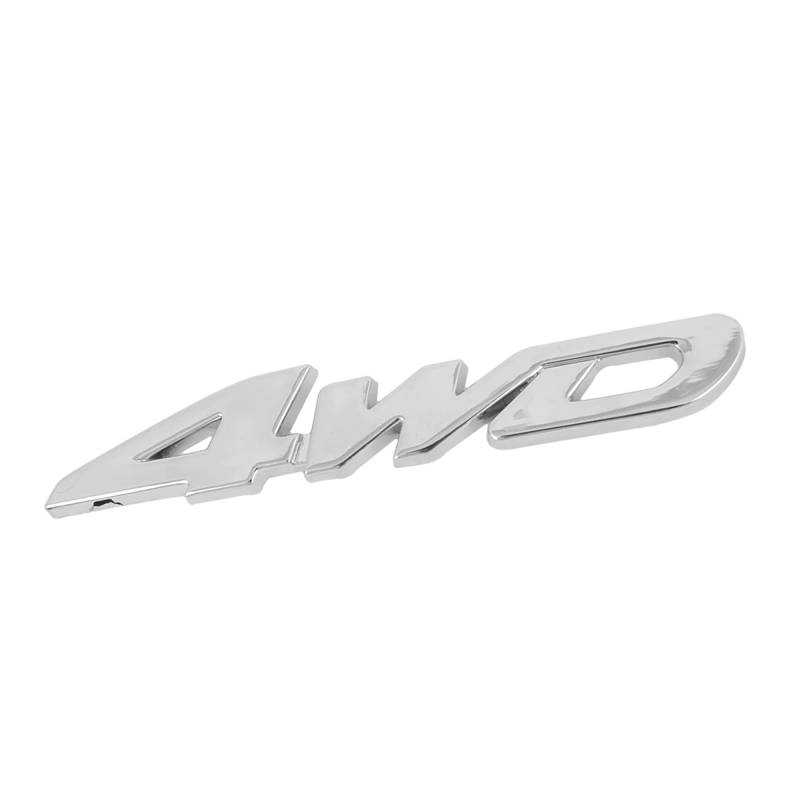 A ABSOPRO Kleber 4WD Design Auto Kühlergrill Abzeichen Emblem Dekoration Silber Ton von A ABSOPRO