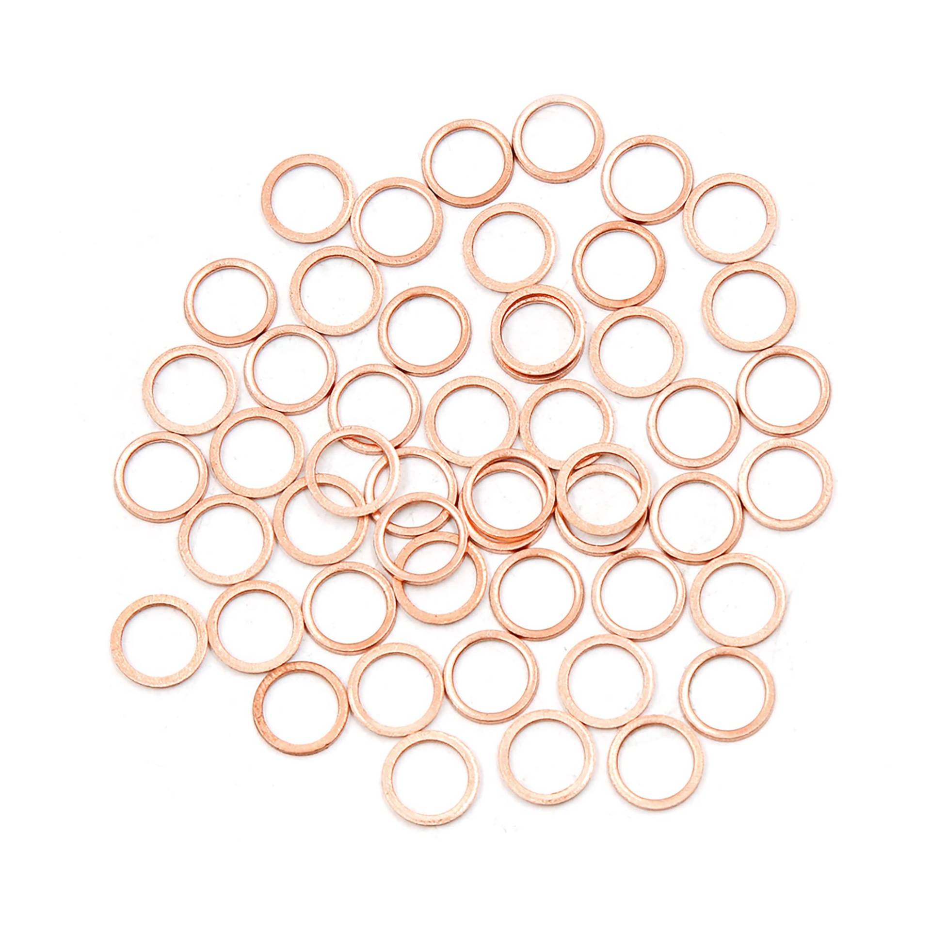 A ABSOPRO Kupferscheibe 8 x 11 x 1mm Flachdichtdichtungsring (Set von 50) von A ABSOPRO