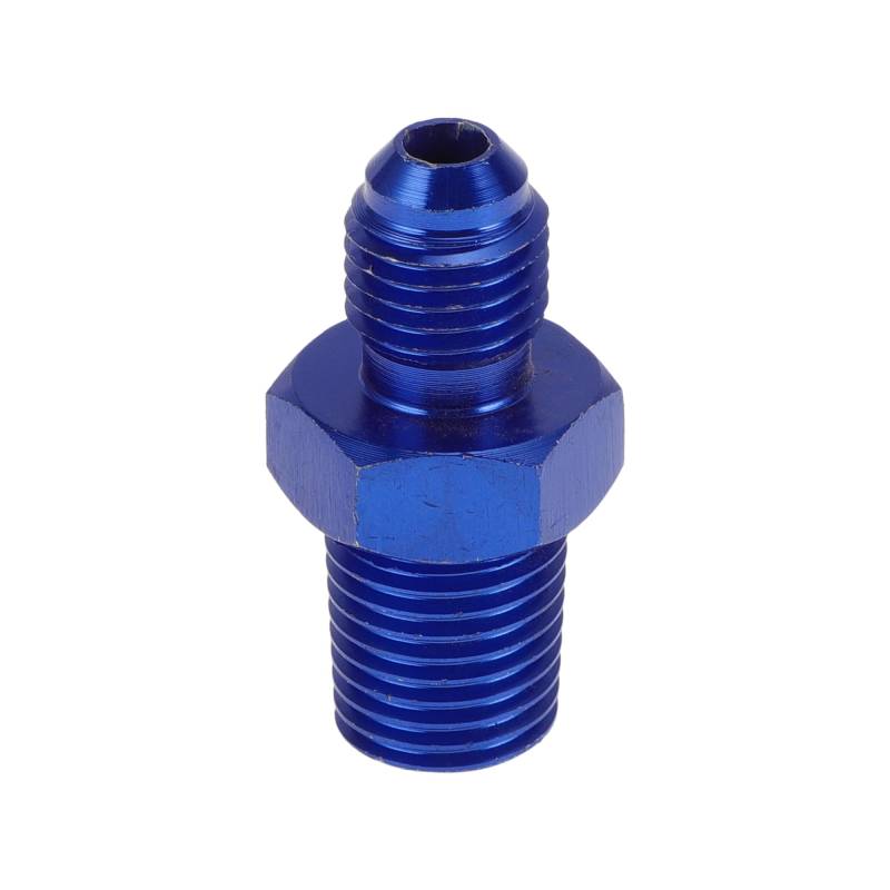 A ABSOPRO Männlicher Reduzierer Schlauchanschluss Adapter TF-AN4-1/4 NPT Kraftstoffleitung Verbinder Aluminium Blau von A ABSOPRO