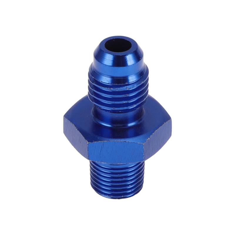 A ABSOPRO Männlicher Reduzierer Schlauchanschluss Adapter TF-AN4-1/8 NPT Kraftstoffleitung Verbinder Aluminium Blau von A ABSOPRO