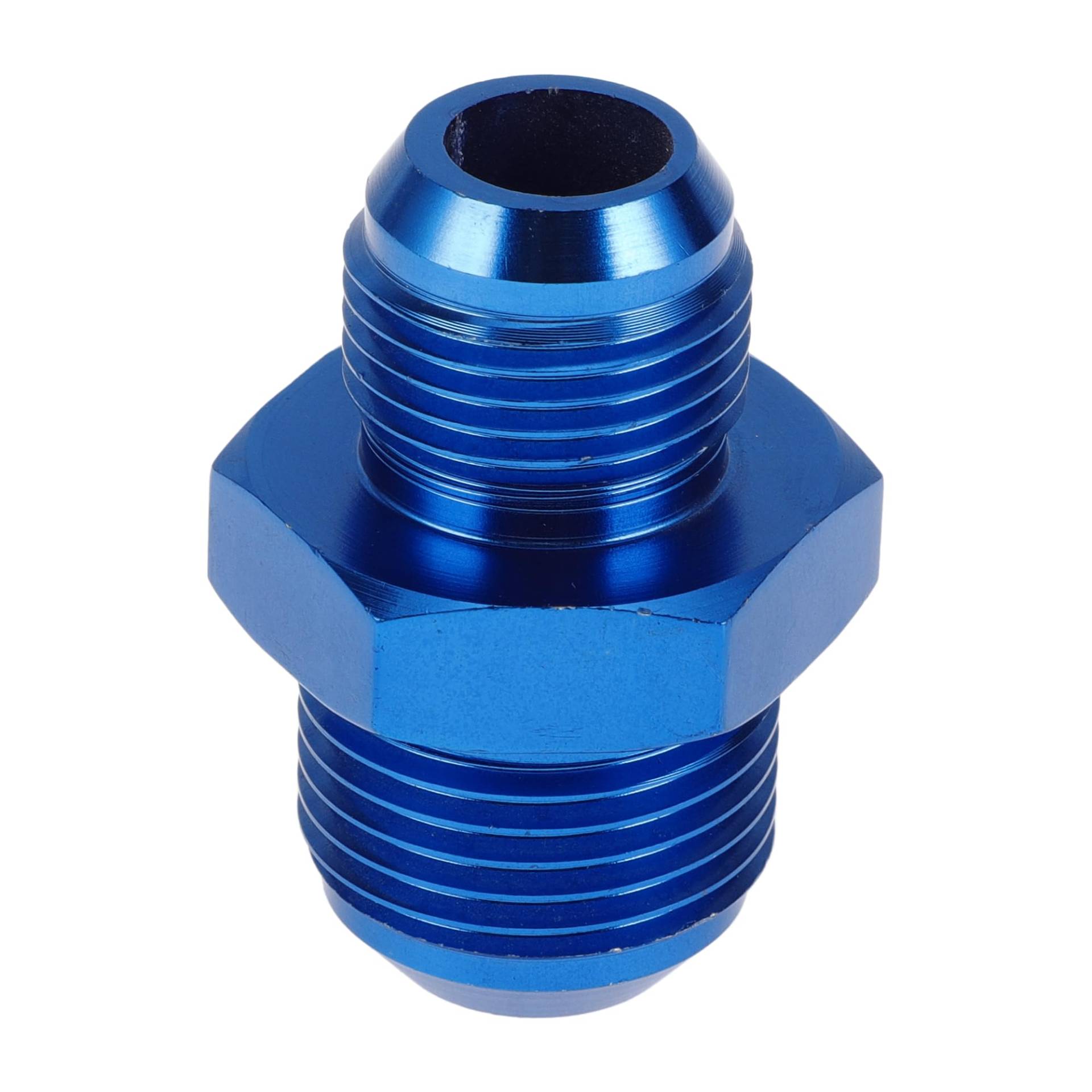 A ABSOPRO Male Flare Reducer Schlaucharmatur Adapter AN10-AN12 Kraftstoffleitung Verbinder Aluminium Blau von A ABSOPRO