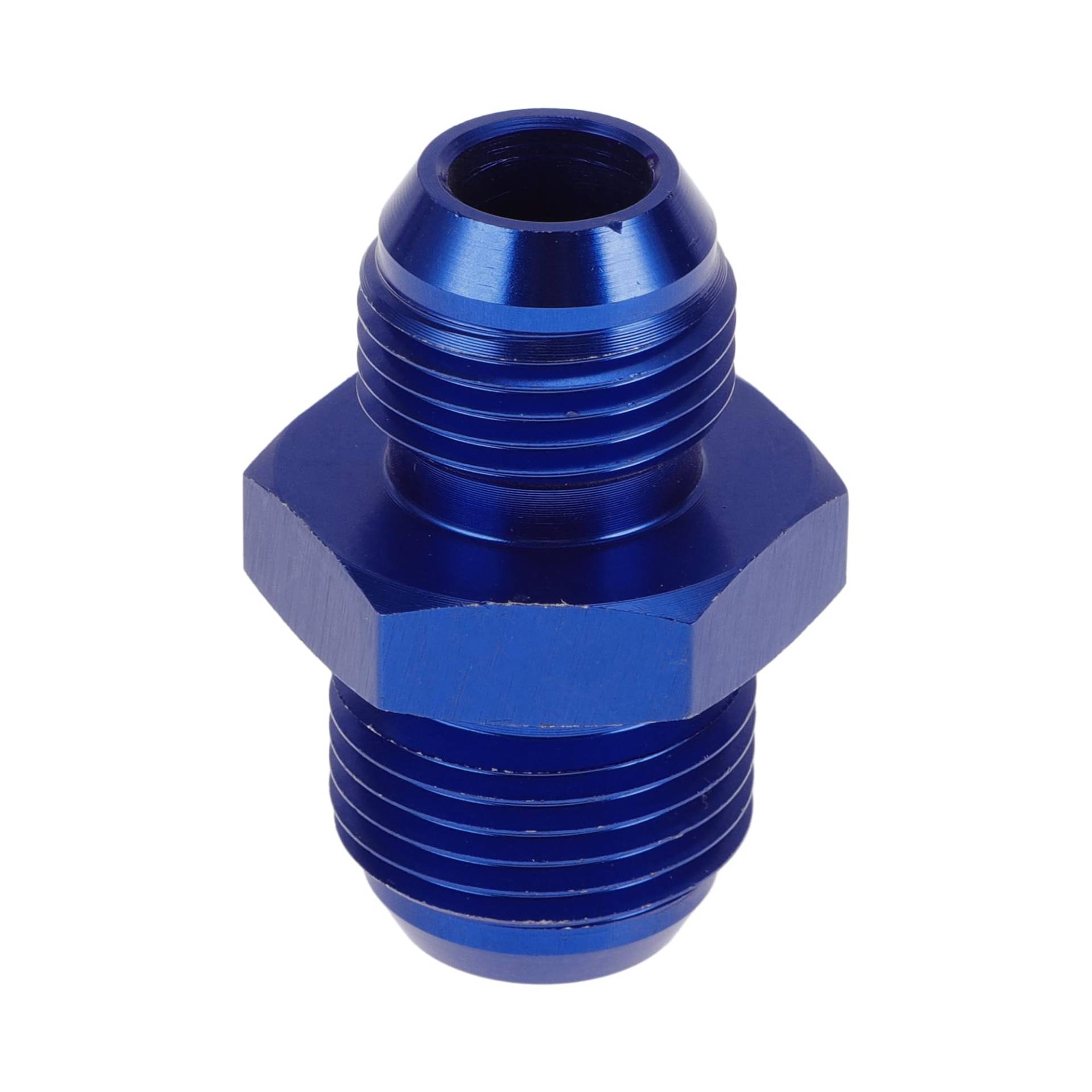 A ABSOPRO Male Flare Reducer Schlaucharmatur Adapter AN10-AN8 Kraftstoffleitung Verbinder Aluminium Blau von A ABSOPRO