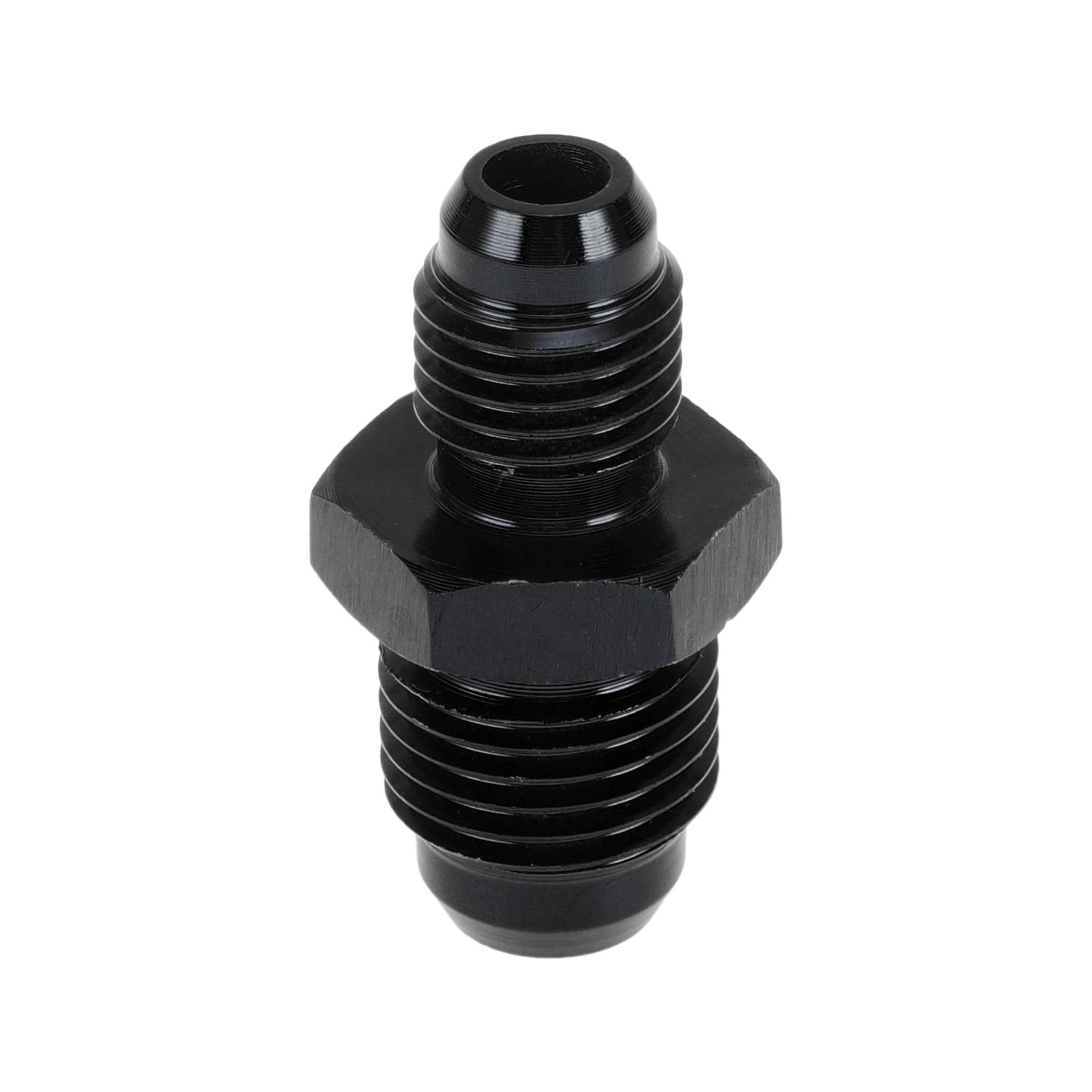 A ABSOPRO Male Flare Reducer Schlaucharmatur Adapter AN4-AN6 Kraftstoffleitung Verbinder Aluminium Schwarz von A ABSOPRO