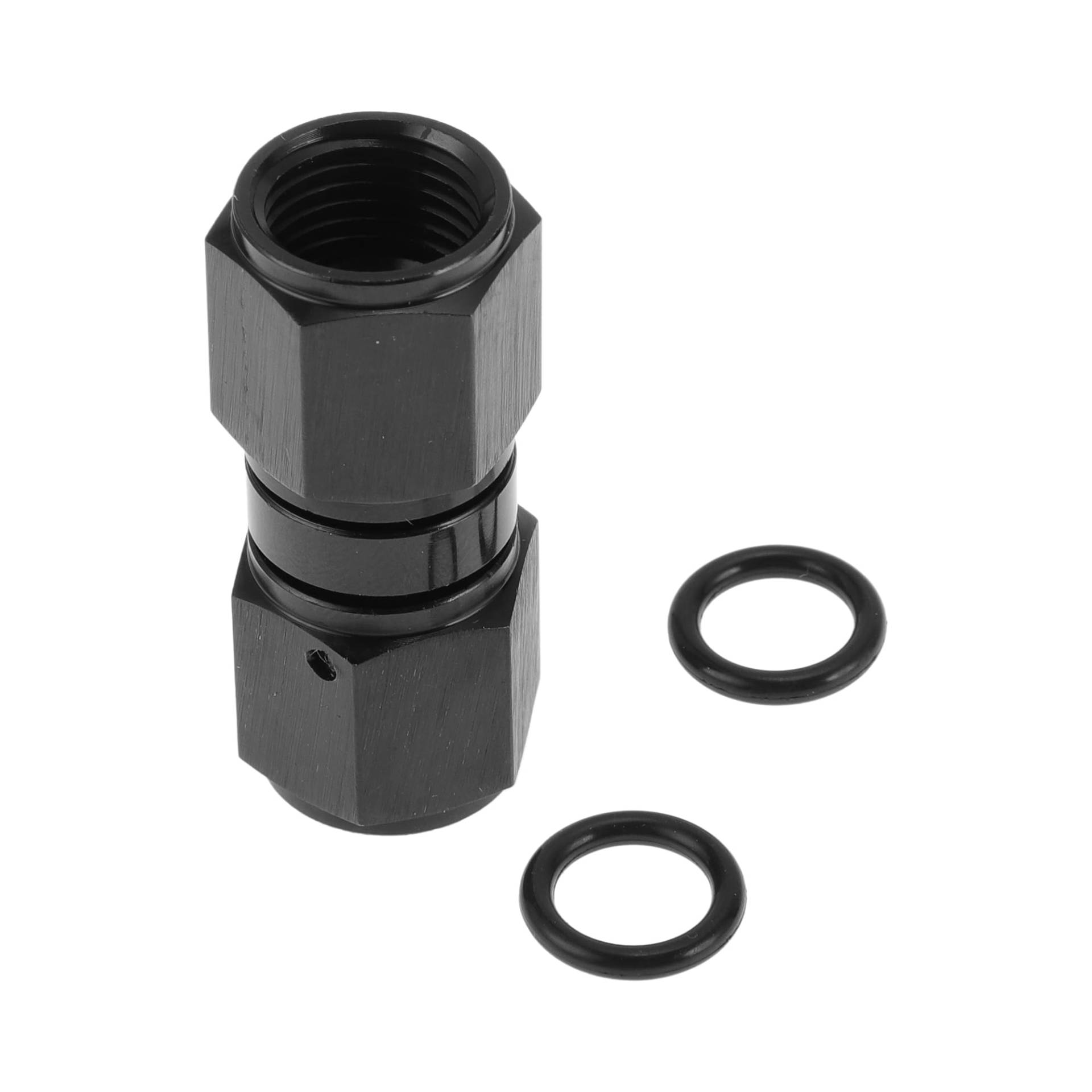 A ABSOPRO Male Flare Reducer Schlaucharmatur Adapter AN6 0° Kraftstoffleitung Verbinder Aluminium Schwarz von A ABSOPRO