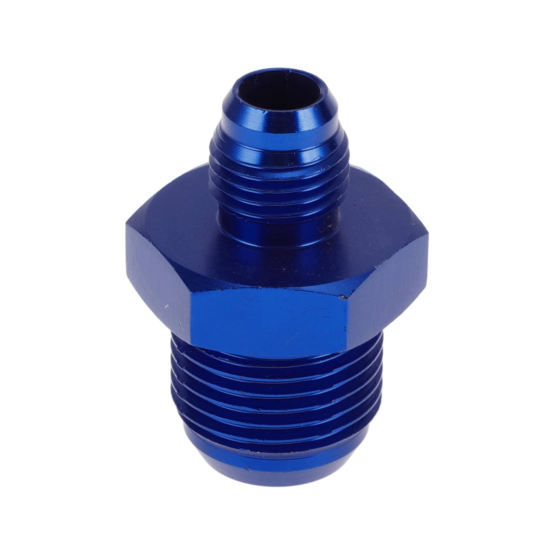 A ABSOPRO Male Flare Reducer Schlaucharmatur Adapter AN6-AN10 Kraftstoffleitung Verbinder Aluminium Blau von A ABSOPRO