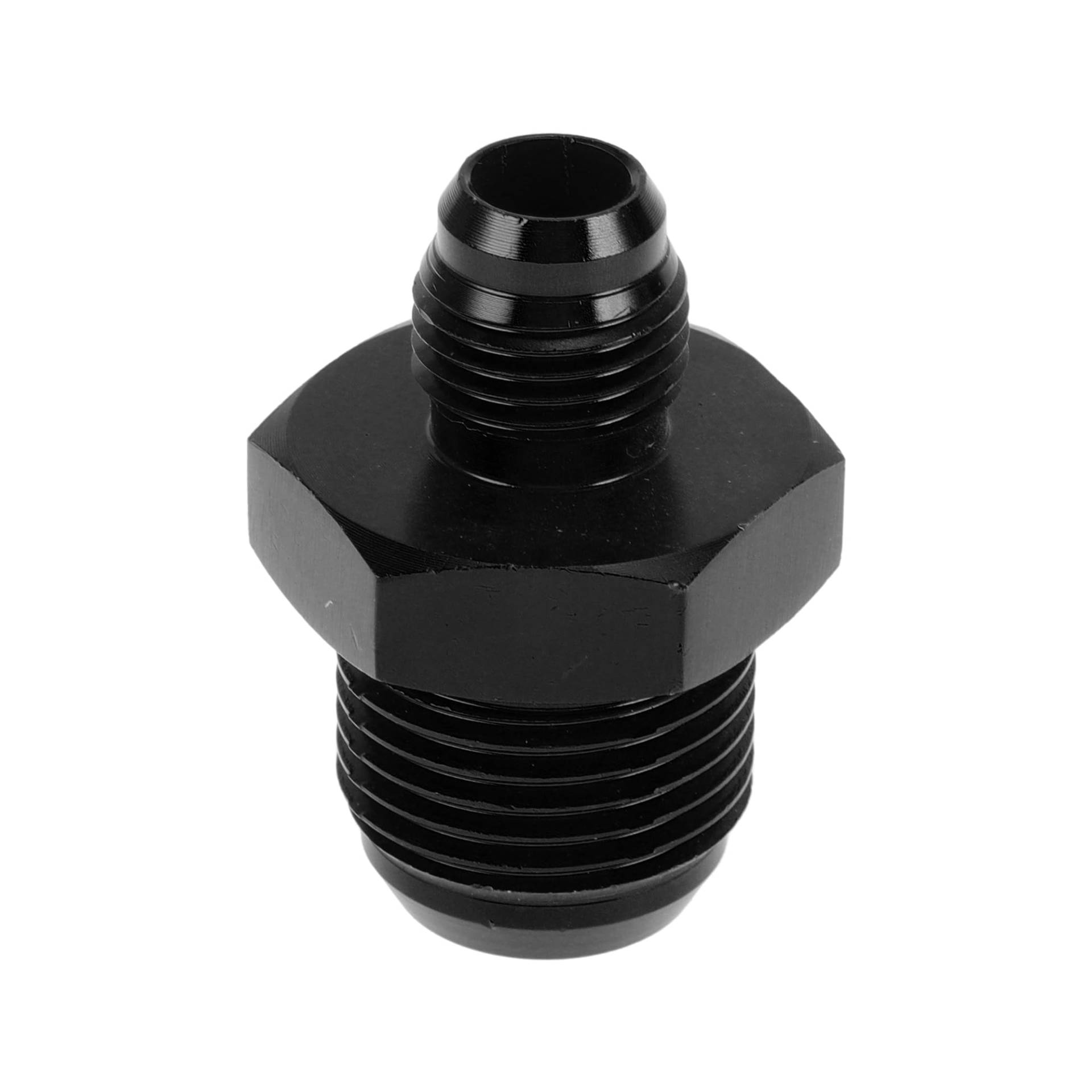 A ABSOPRO Male Flare Reducer Schlaucharmatur Adapter AN6-AN10 Kraftstoffleitung Verbinder Aluminium Schwarz von A ABSOPRO