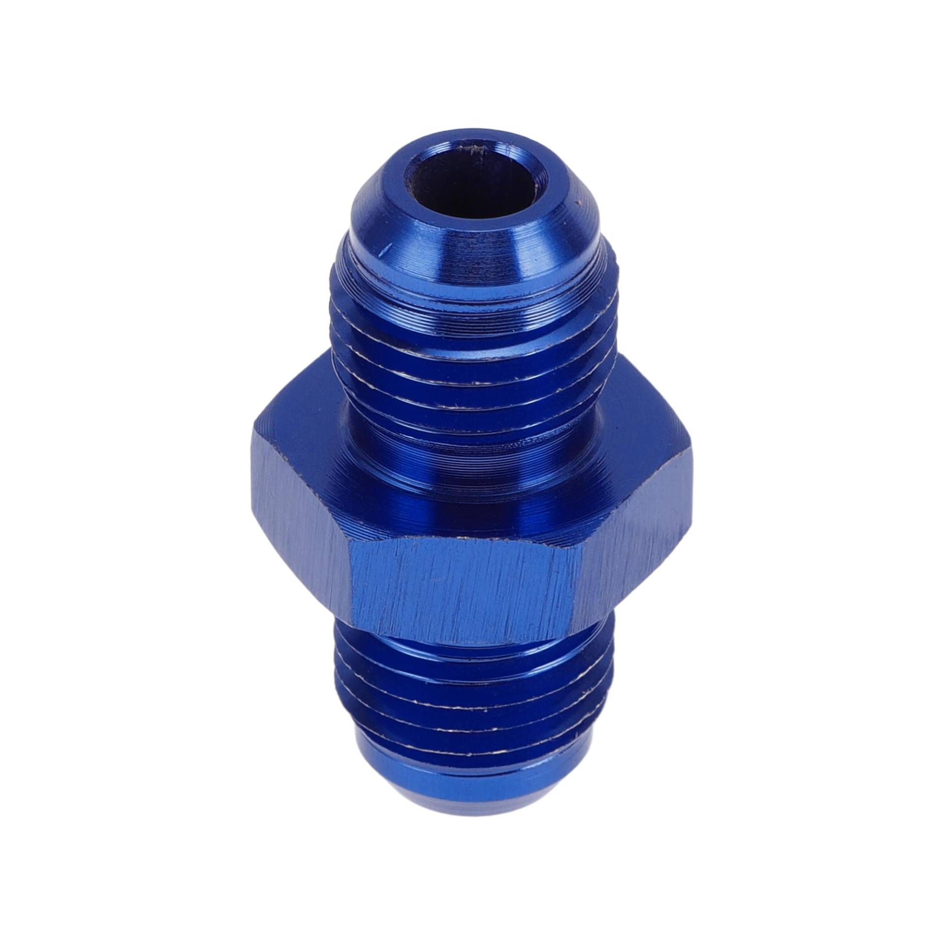 A ABSOPRO Male Flare Reducer Schlaucharmatur Adapter AN6-AN6 Kraftstoffleitung Verbinder Aluminium Blau von A ABSOPRO