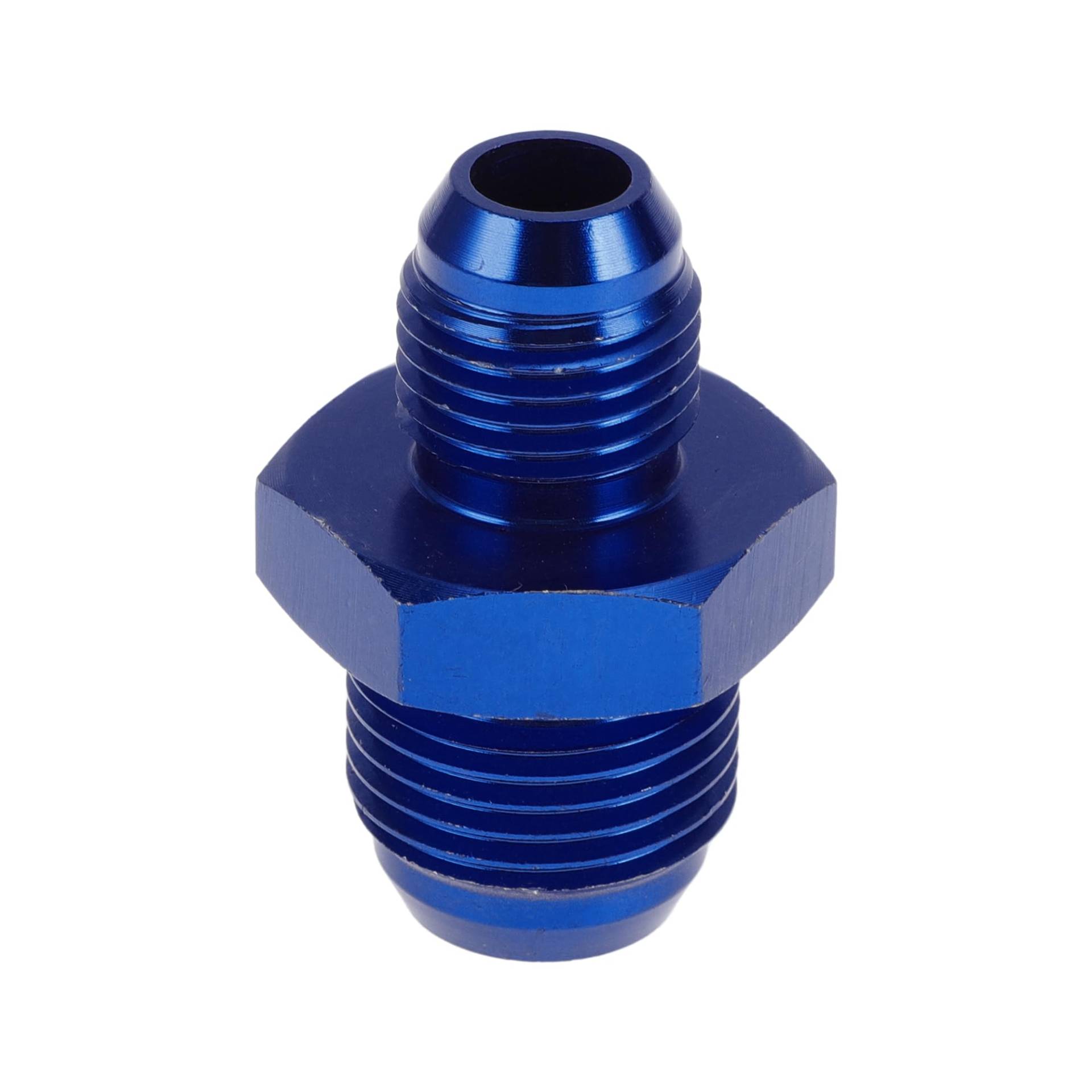 A ABSOPRO Male Flare Reducer Schlaucharmatur Adapter AN8-AN6 Kraftstoffleitung Verbinder Aluminium Blau von A ABSOPRO