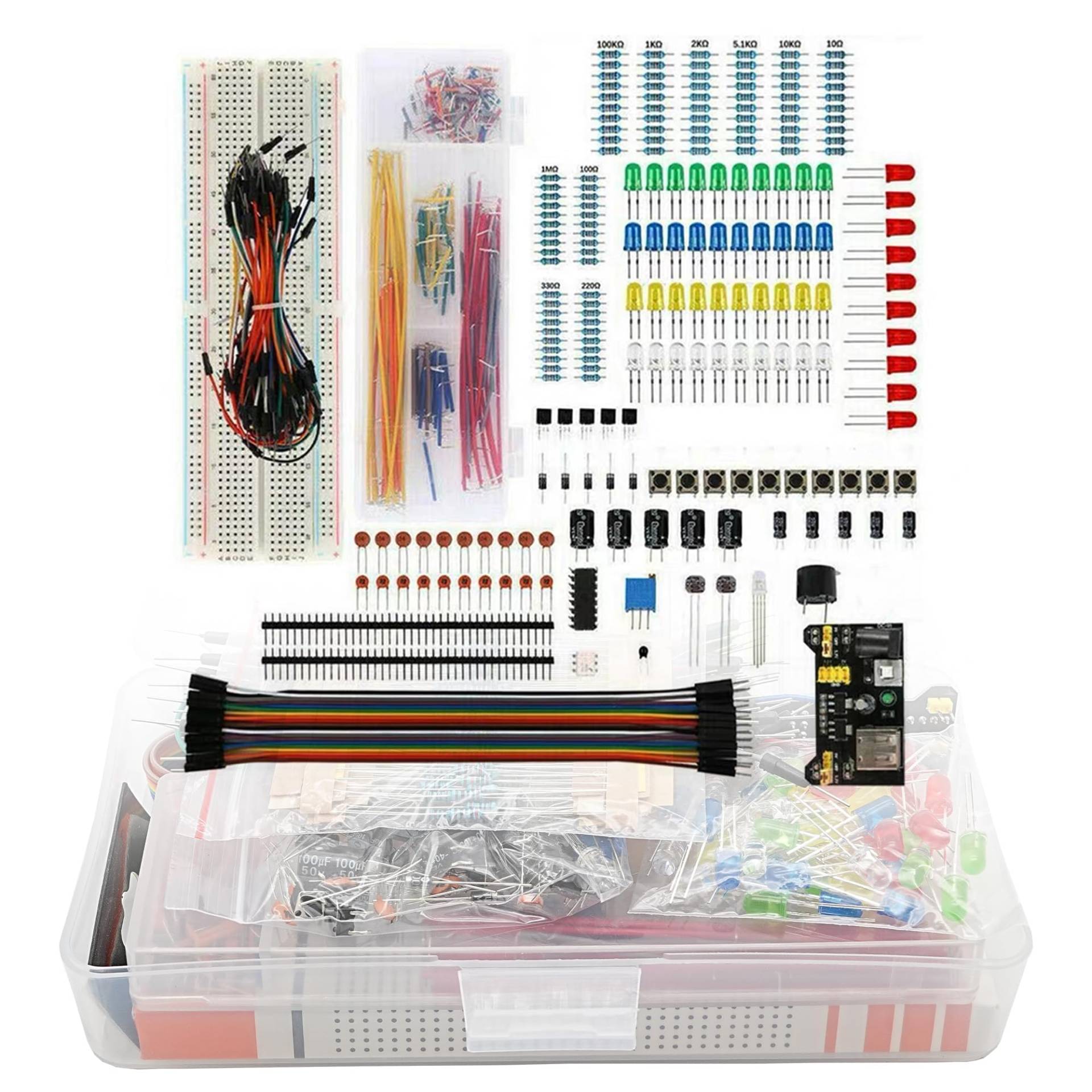 DIGISHUO Starter-Set für elektronische Komponenten mit 830-Well-Steckplatine-Kit MB-102 ist in der UNO R3-Komponenten-Pack-Starter-Set erhältlich von A-DIGISHUO