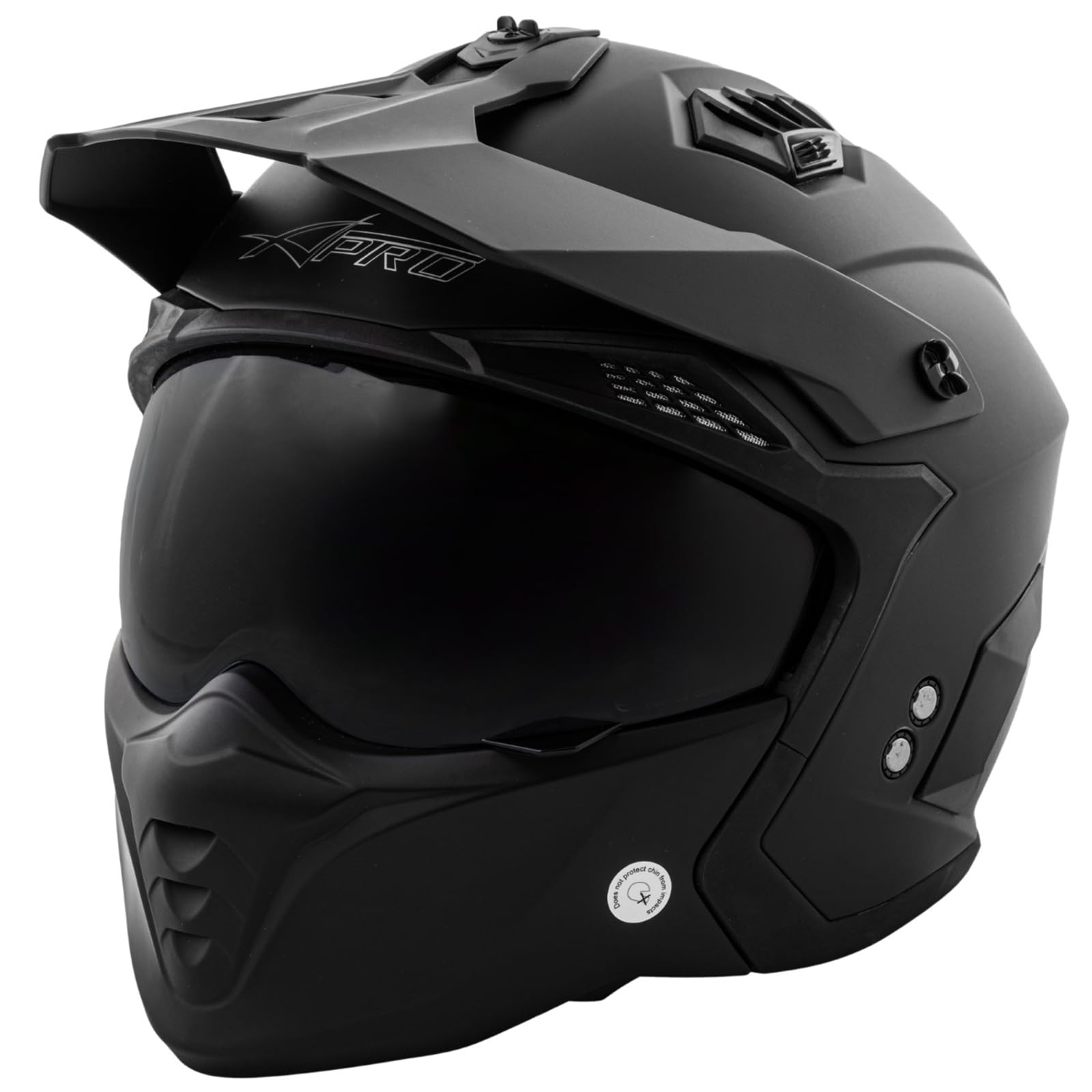 A-PRO SRL Motorrad Jet Helm Cafe Racer ECE 22-06 Sonnenblende Scooter Matt Schwarz XL, 8057639302441 von A-PRO SRL