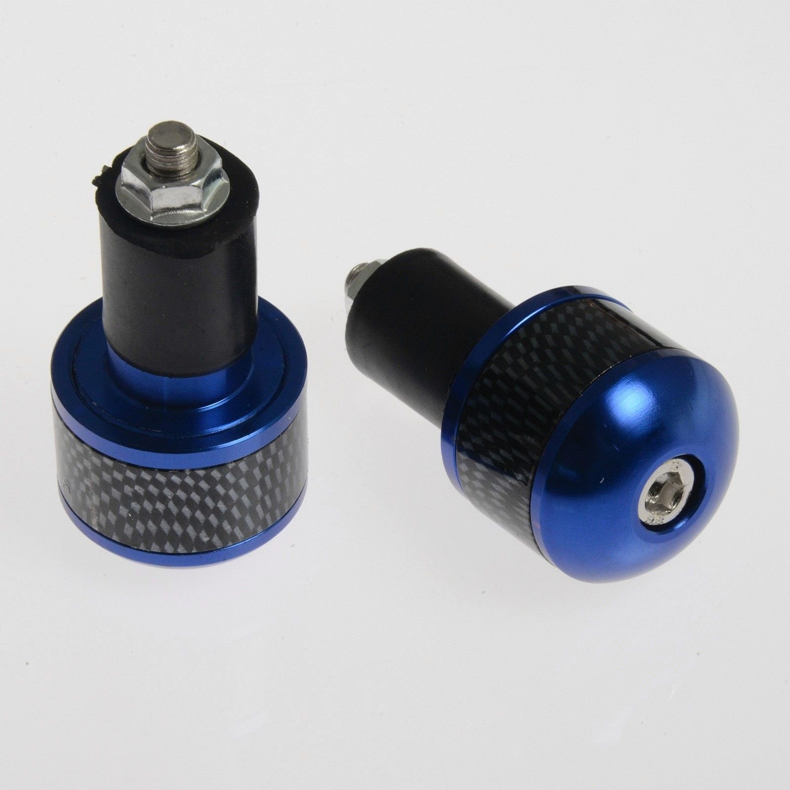 A-Pro Bar End 13 & 17mm Scooter Motorcycle Weights Universal Handlebar Inners Blue von A-Pro