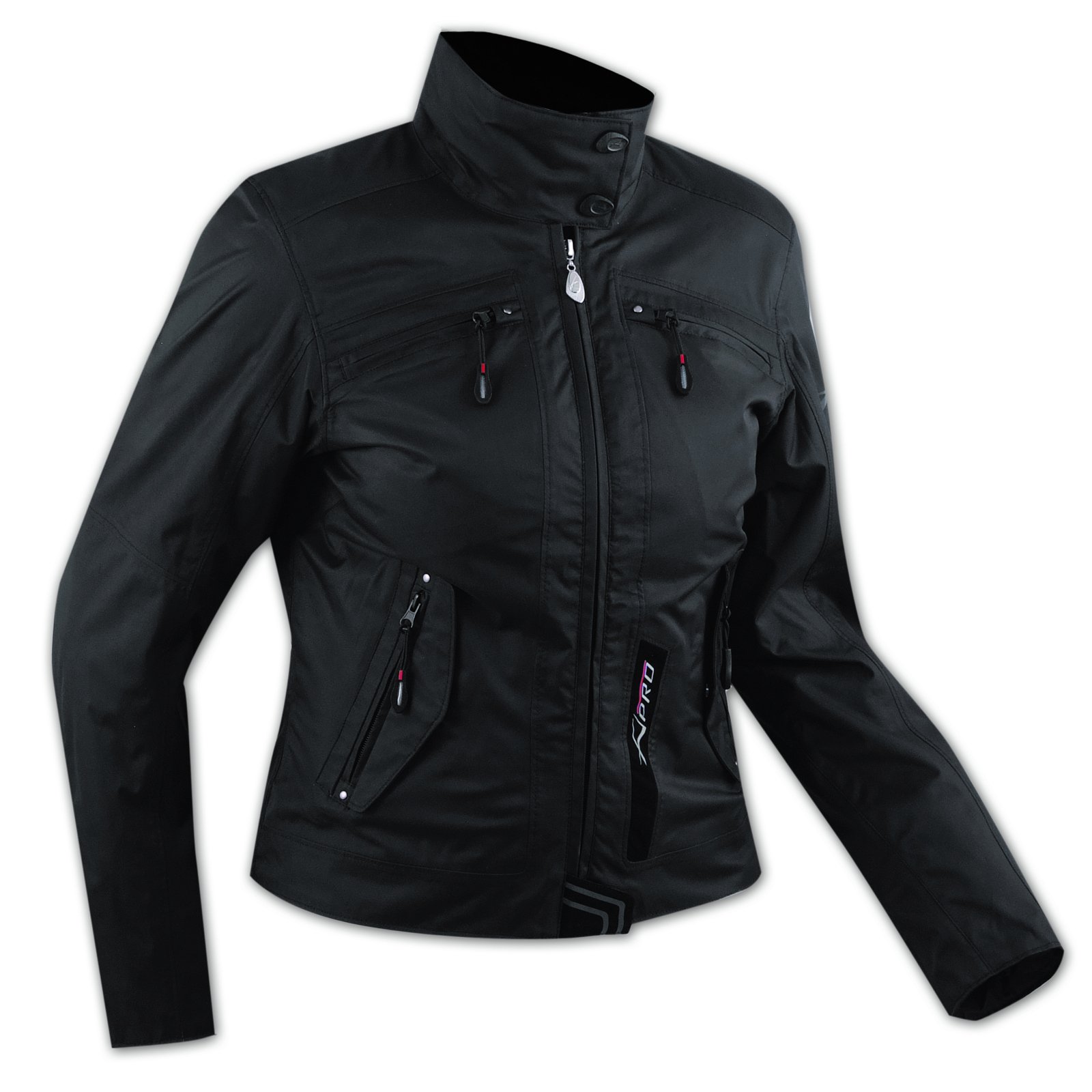 Damen Textil Wasserdicht CE Ruestung Thermofutter Jacke Motorrad Schwarz S von A-Pro