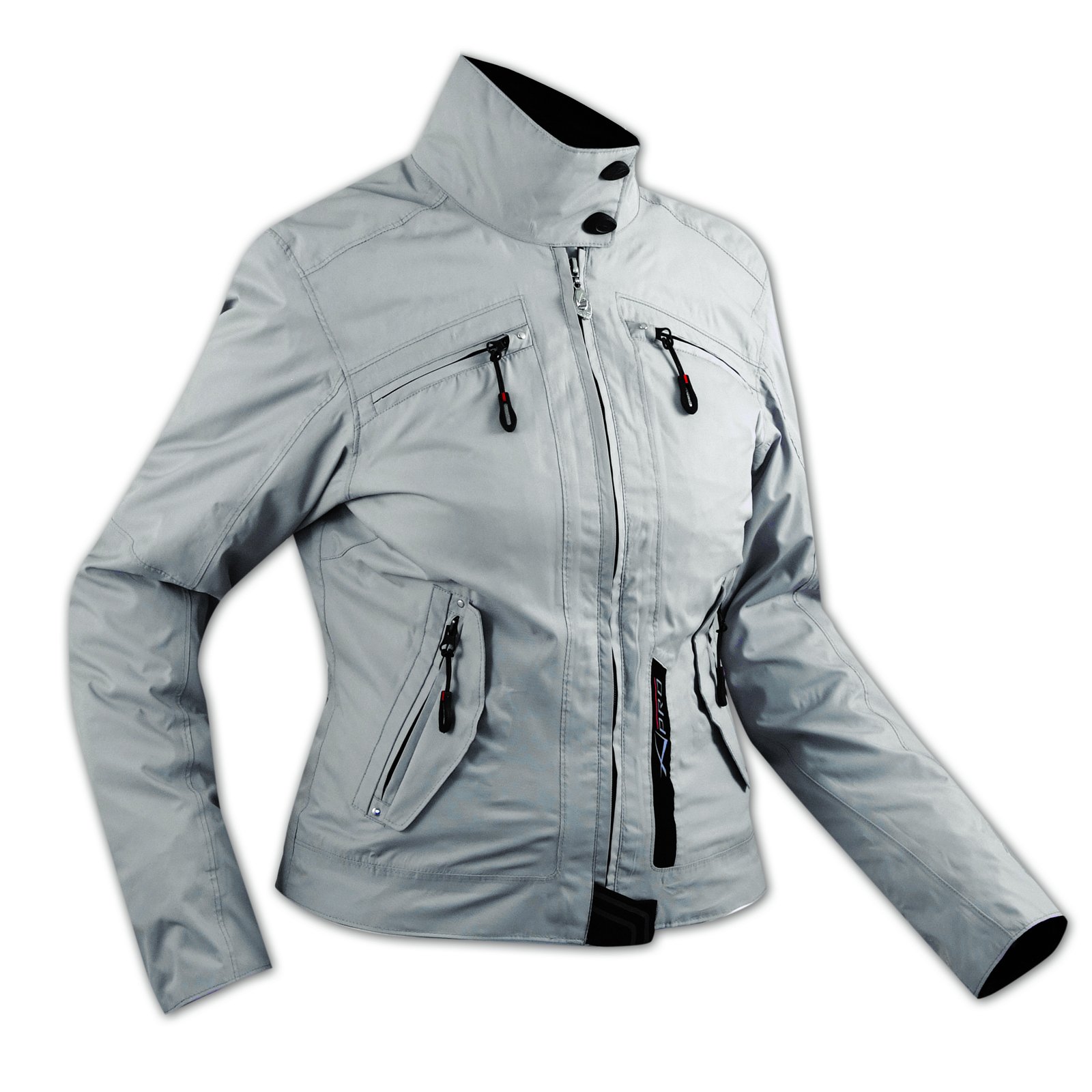 A-Pro DamenTextil Wasserdicht CE Ruestung Thermofutter Jacke Motorrad Roller Grau L von A-Pro