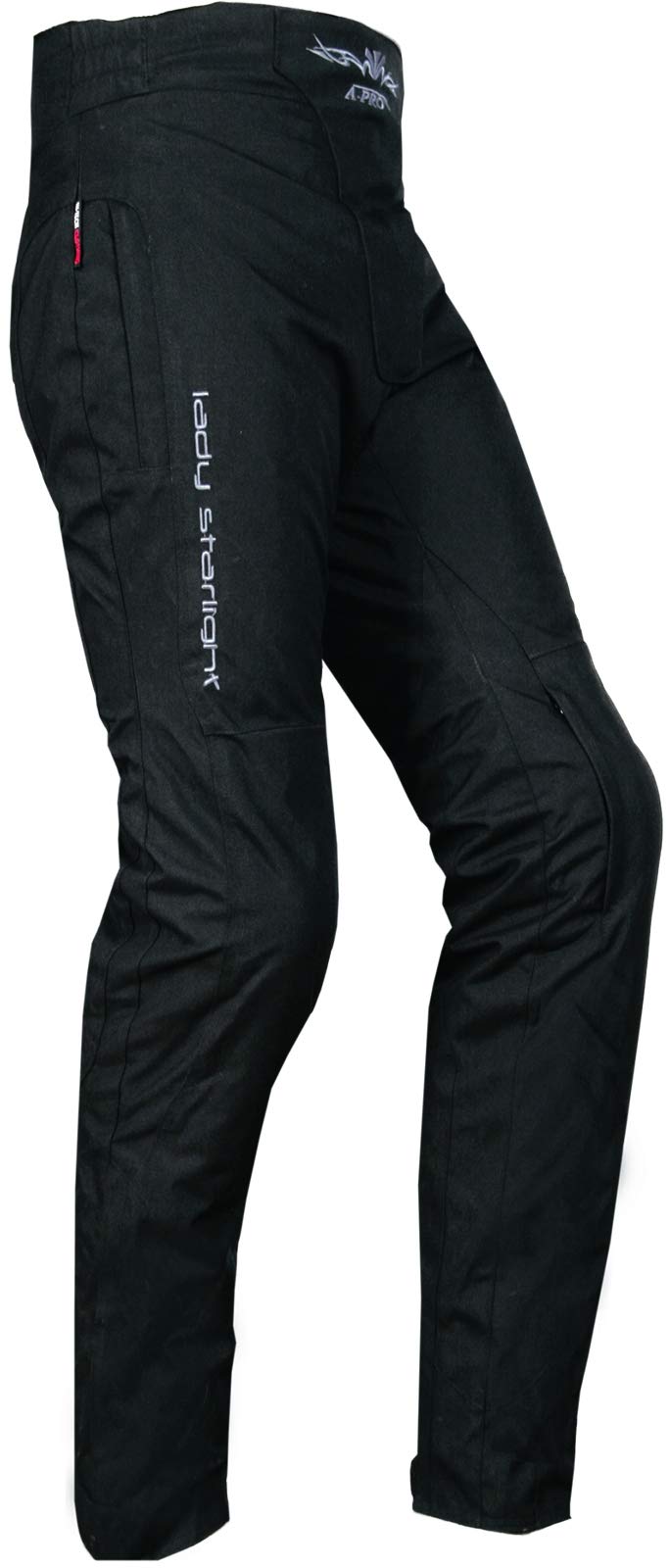 A-Pro Damenhose Motorrad Textil Knie Protektoren Thermofutter Wasserdicht Damen 38 von A-Pro