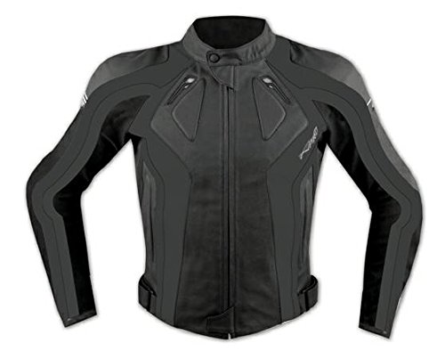 A-Pro Lederjacke Damen Motorrad Rindsleder Thermofutter Protektoren Schwarz S von A-Pro