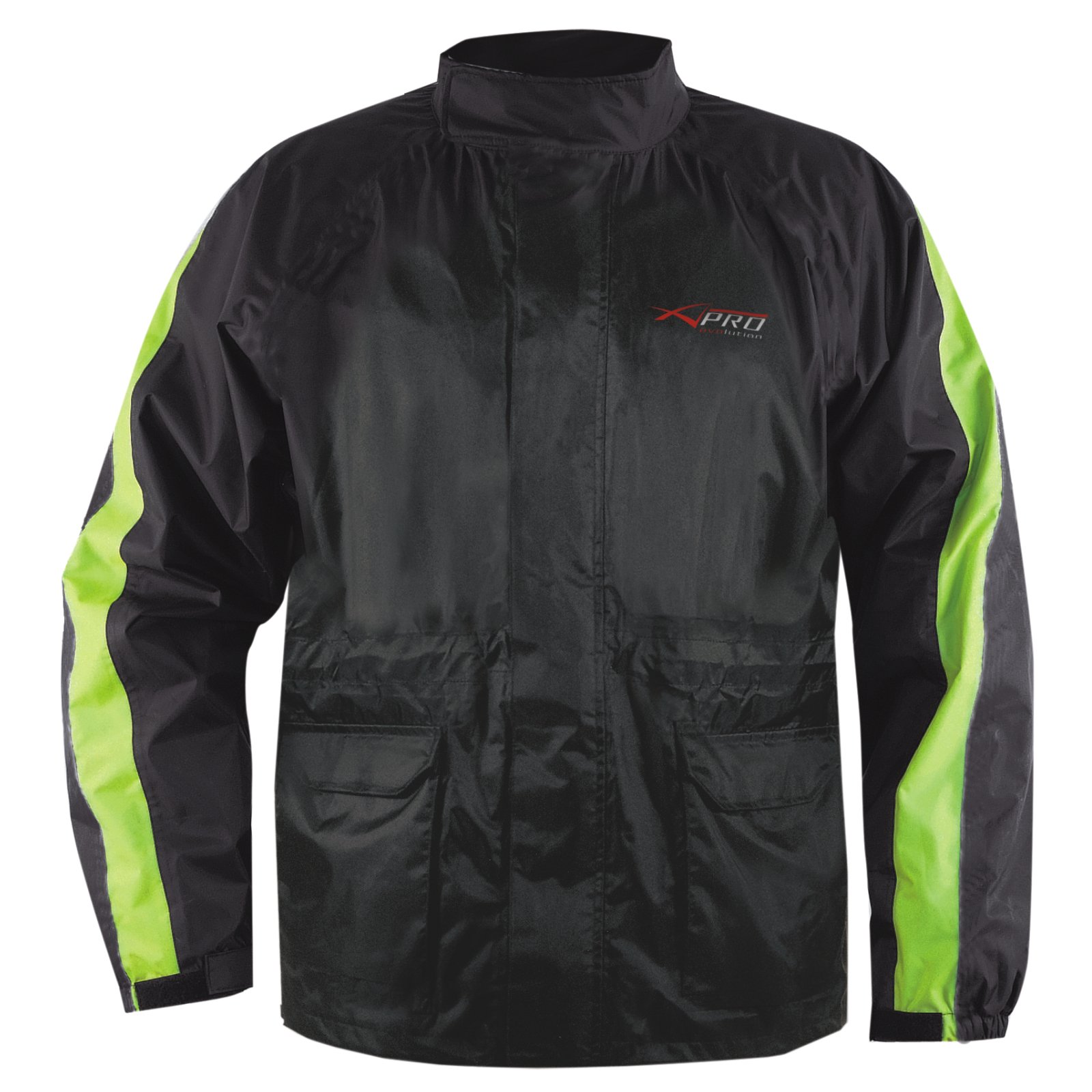 Regen Jacke Wasserdicht ueber Jacke Motorrad Roller Sichtbarkeit Gelb Fluo 3XL von A-Pro