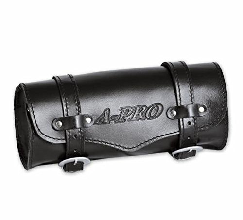 A-Pro Tool Roll Saddle Bag Motorcycle Motorbike Biker Panniers 30X12cm Black von A-Pro