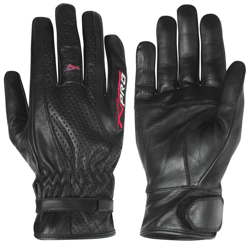 A-Pro Urban Sport Motorcycle Motorbike Scooter Leather Gloves Cruiser Summer Black L von A-Pro