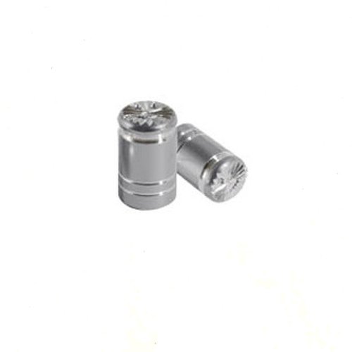 A-Pro Ventilkappen Valve Cap Motorrad Roller Auto Universal Kawa Metall Chrome von A-Pro